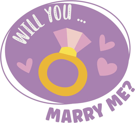 Inspirational Quote Will You Marry Me? Motivational Sticker Vinyl Decal Motivation Stickers- 5" Vinyl Sticker Waterproof