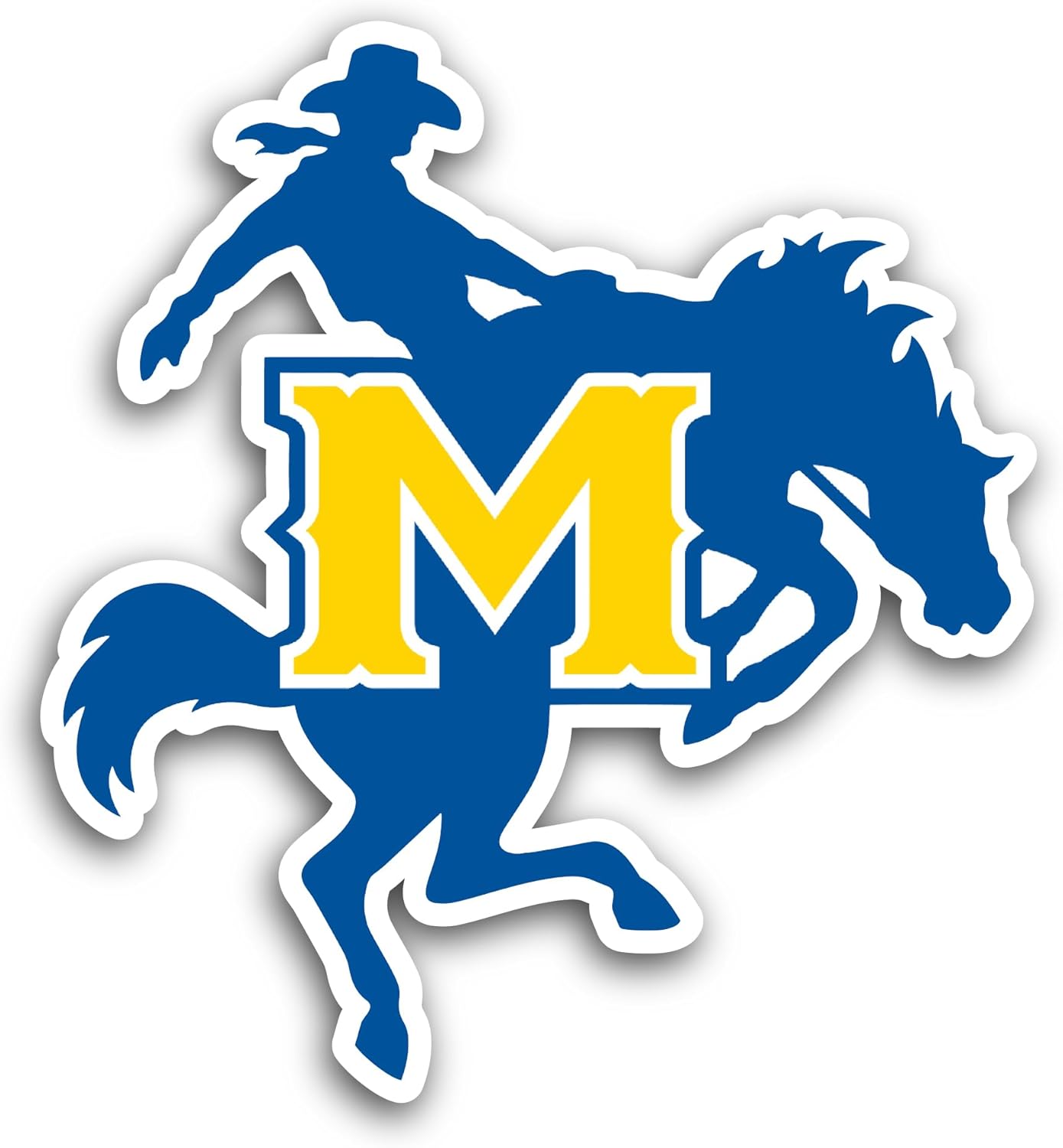2 (Pieces) 3" and 5" McNeese S0ccer Sticker, Waterproof Vinyl Decals for Many Purpose Like Cars, Trucks, Laptops, Phones, Windows and More