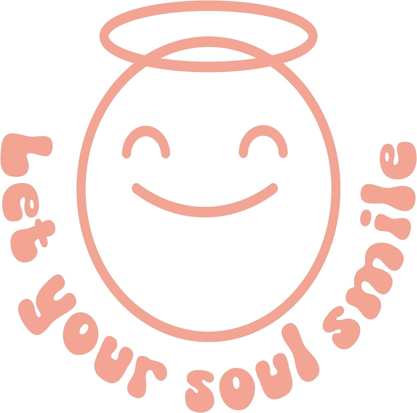 Inspirational Quote "Lets Your Soul Smile" Motivational Sticker Vinyl Decal Motivation Stickers- 5" Vinyl Sticker Waterproof