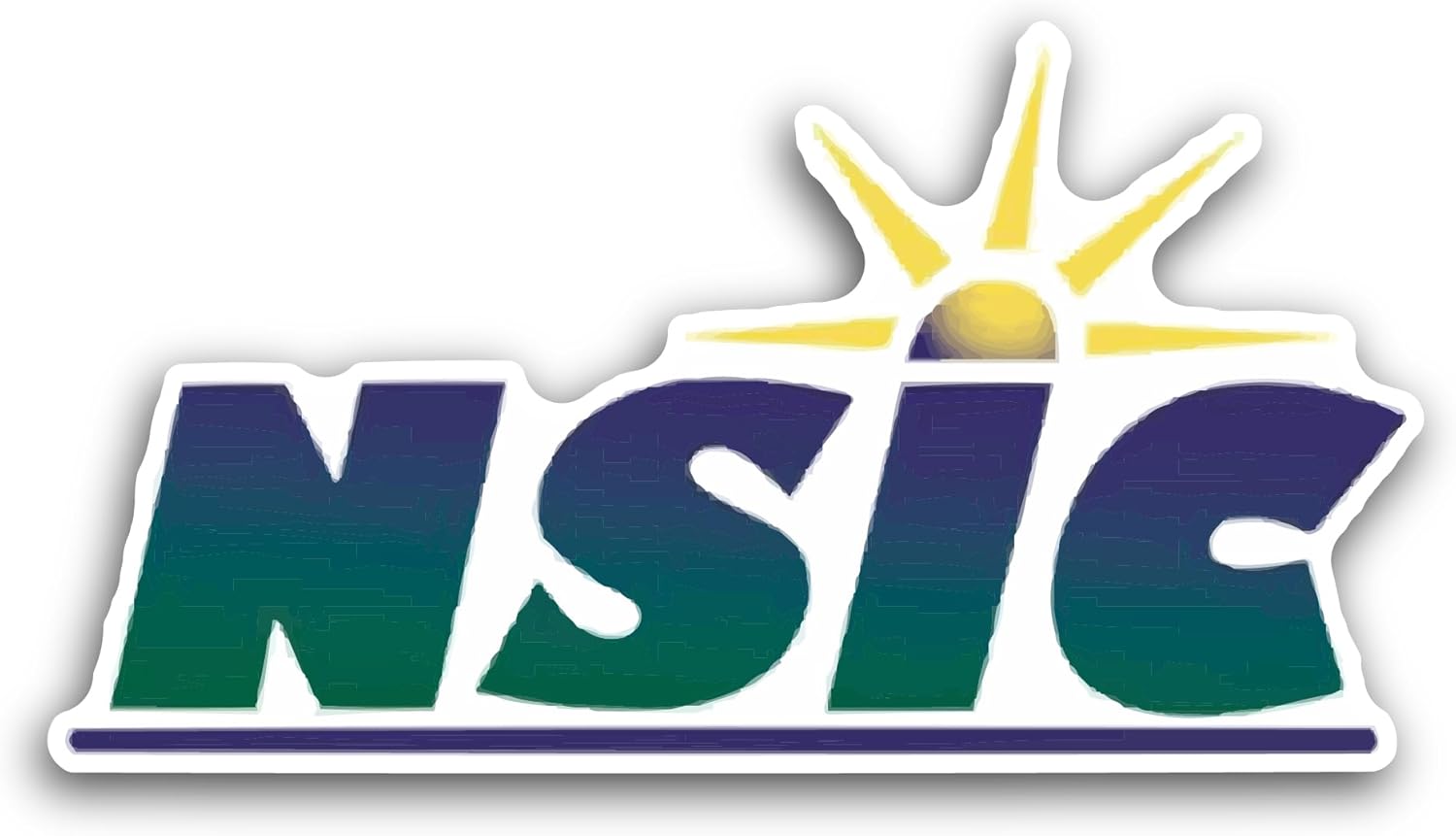 2 (Pieces) 3" and 5" Northern Sun Interc0llegiate Conference Decal Sticker, Waterproof Vinyl Decals for Many Purpose Like Cars, Trucks, Laptops, Phones, Windows and More