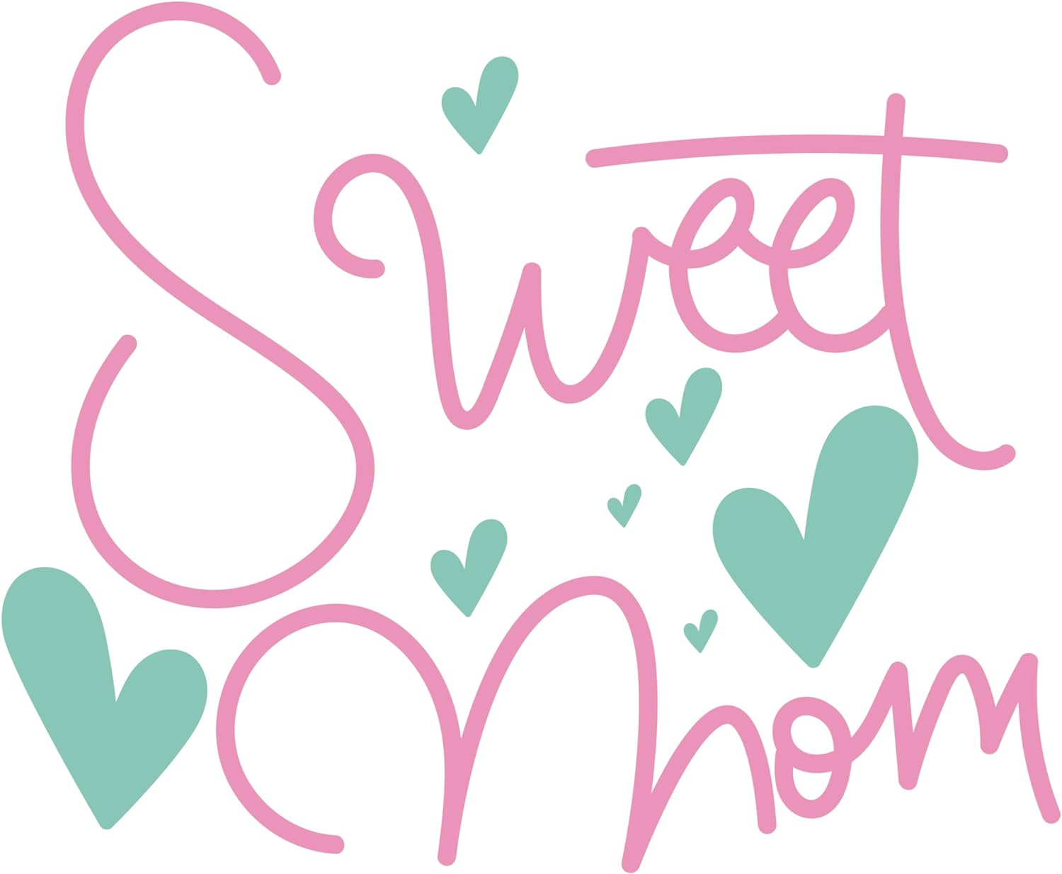 Inspirational Quote "Sweet mom" Motivational Sticker Vinyl Decal Motivation Stickers- 5" Vinyl Sticker Waterproof