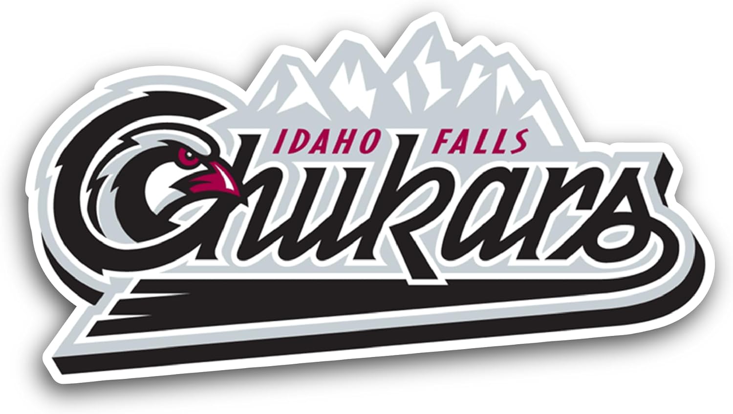 2 (Pieces) 3" and 5" Idah0 Falls Chukars Sticker, Waterproof Vinyl Decals for Many Purpose Like Cars, Trucks, Laptops, Phones, Windows and More
