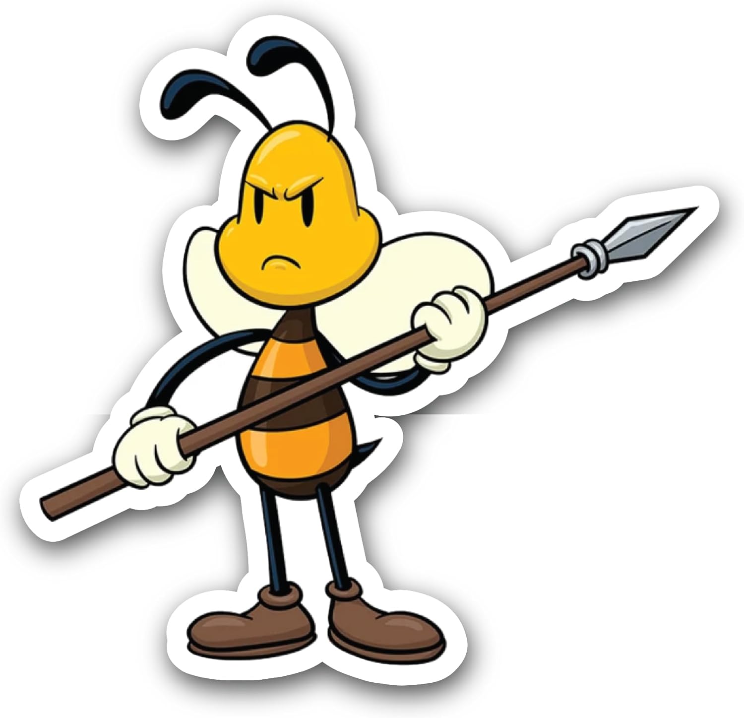 2 (Pieces) 3" and 5" Bee Guard Sticker, Waterproof Vinyl Decals for Many Purpose Like Cars, Trucks, Laptops, Phones, Windows and More