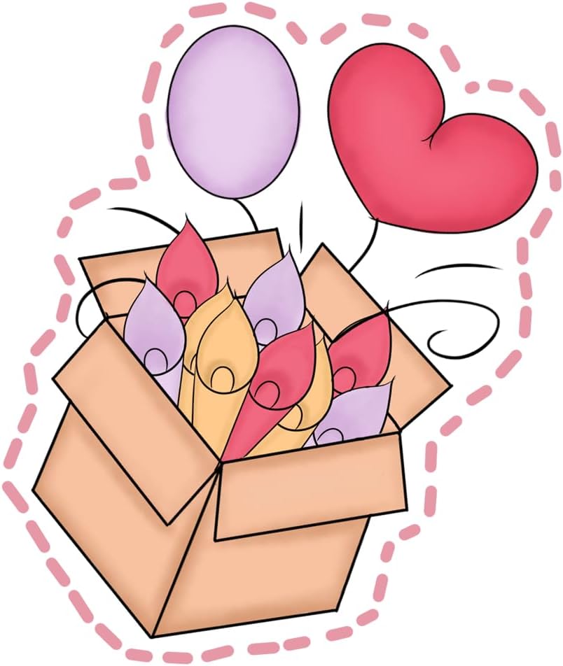 Inspirational Quote Heart Shaped Box Motivational Sticker Vinyl Decal Motivation Stickers- 5" Vinyl Sticker Waterproof