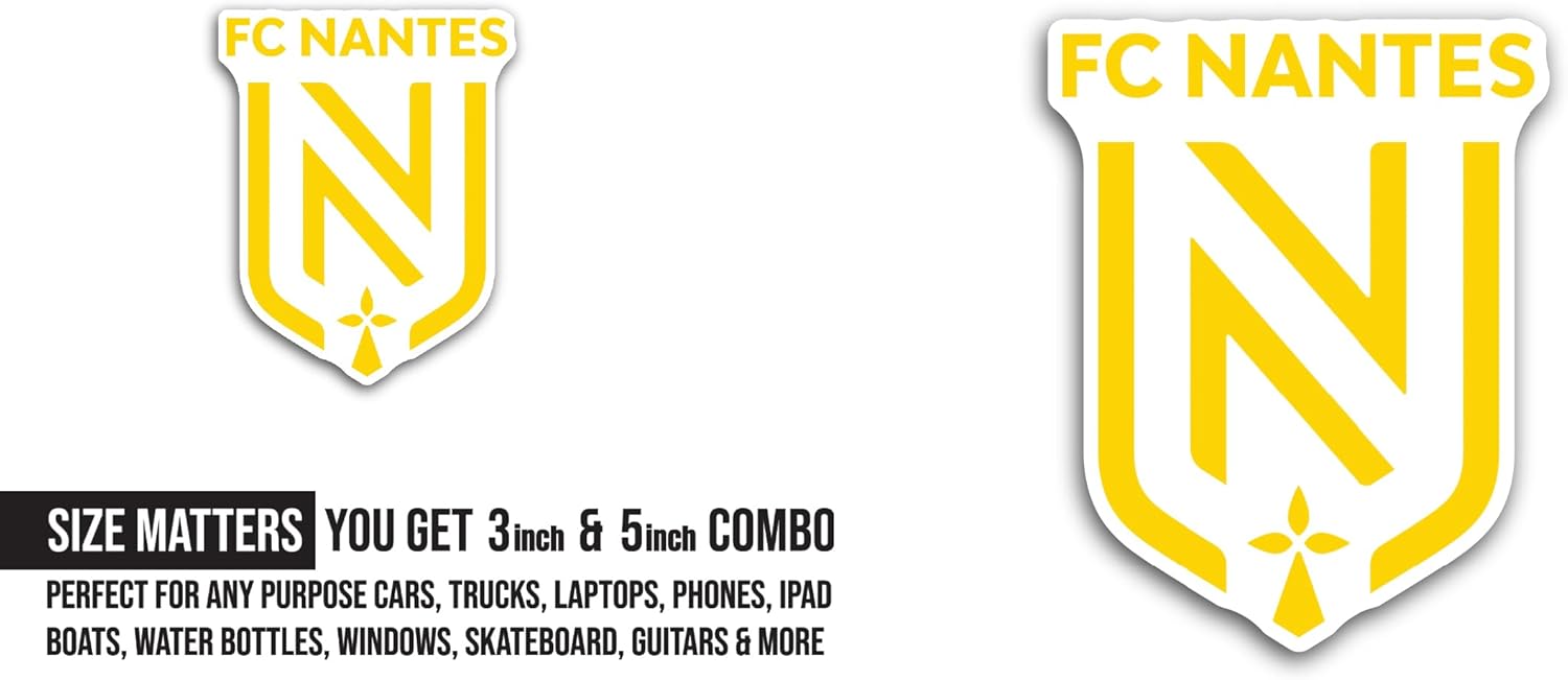 2 (Pieces) 3" and 5" FC Nant3s Sticker, Waterproof Vinyl Decals for Many Purpose Like Cars, Trucks, Laptops, Phones, Windows and More