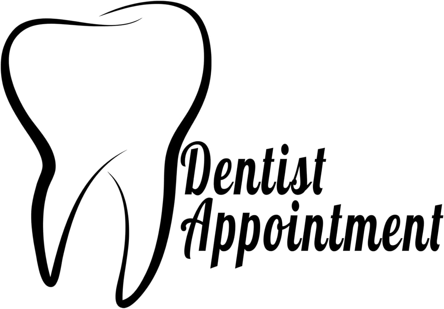 Inspirational Quote Dentist Appointment Motivational Sticker Vinyl Decal Motivation Stickers- 5" Vinyl Sticker Waterproof