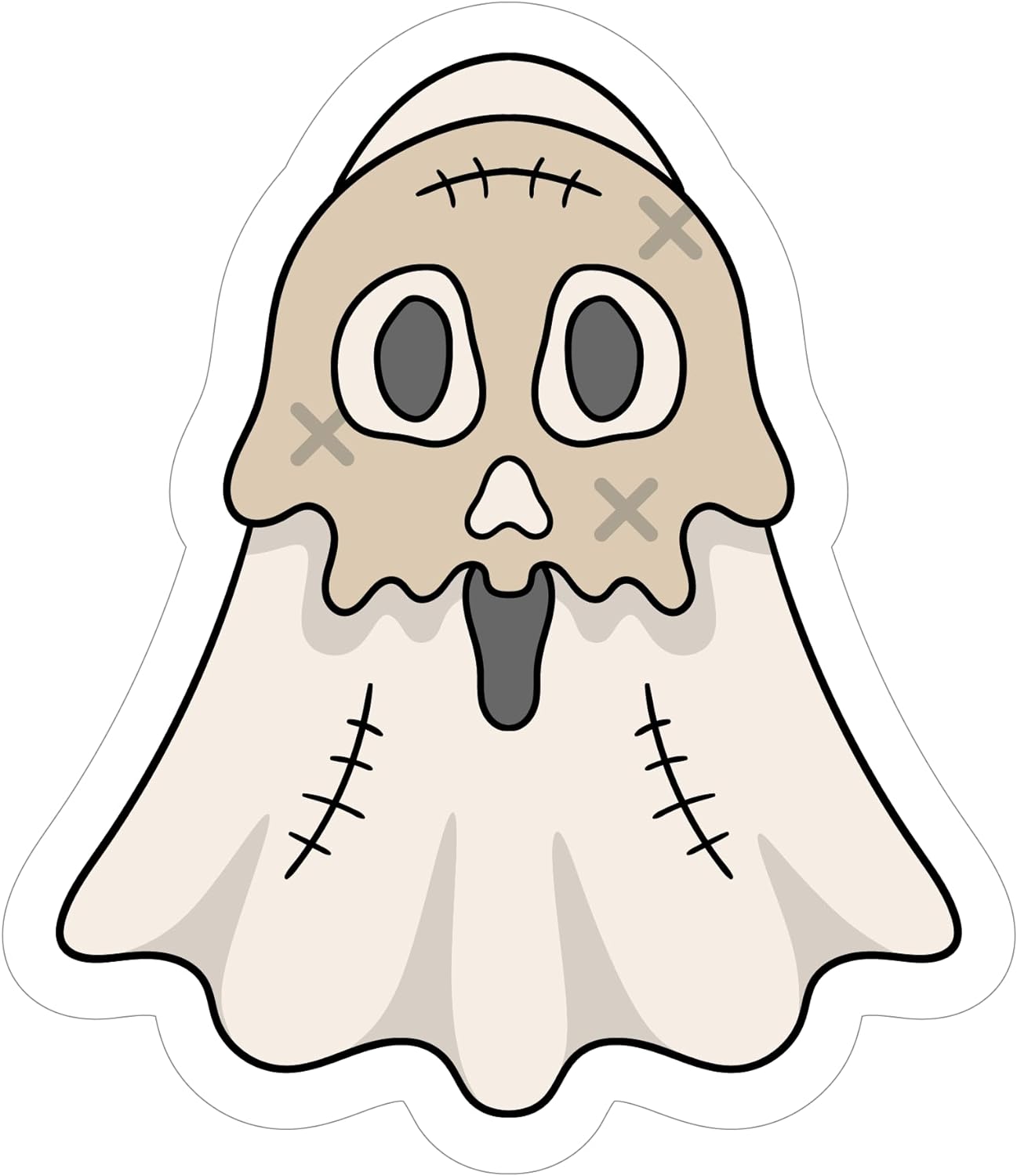 Inspirational Quote Spooky Halloween Ghost Motivational Sticker Vinyl Decal Motivation Stickers- 5" Vinyl Sticker Waterproof