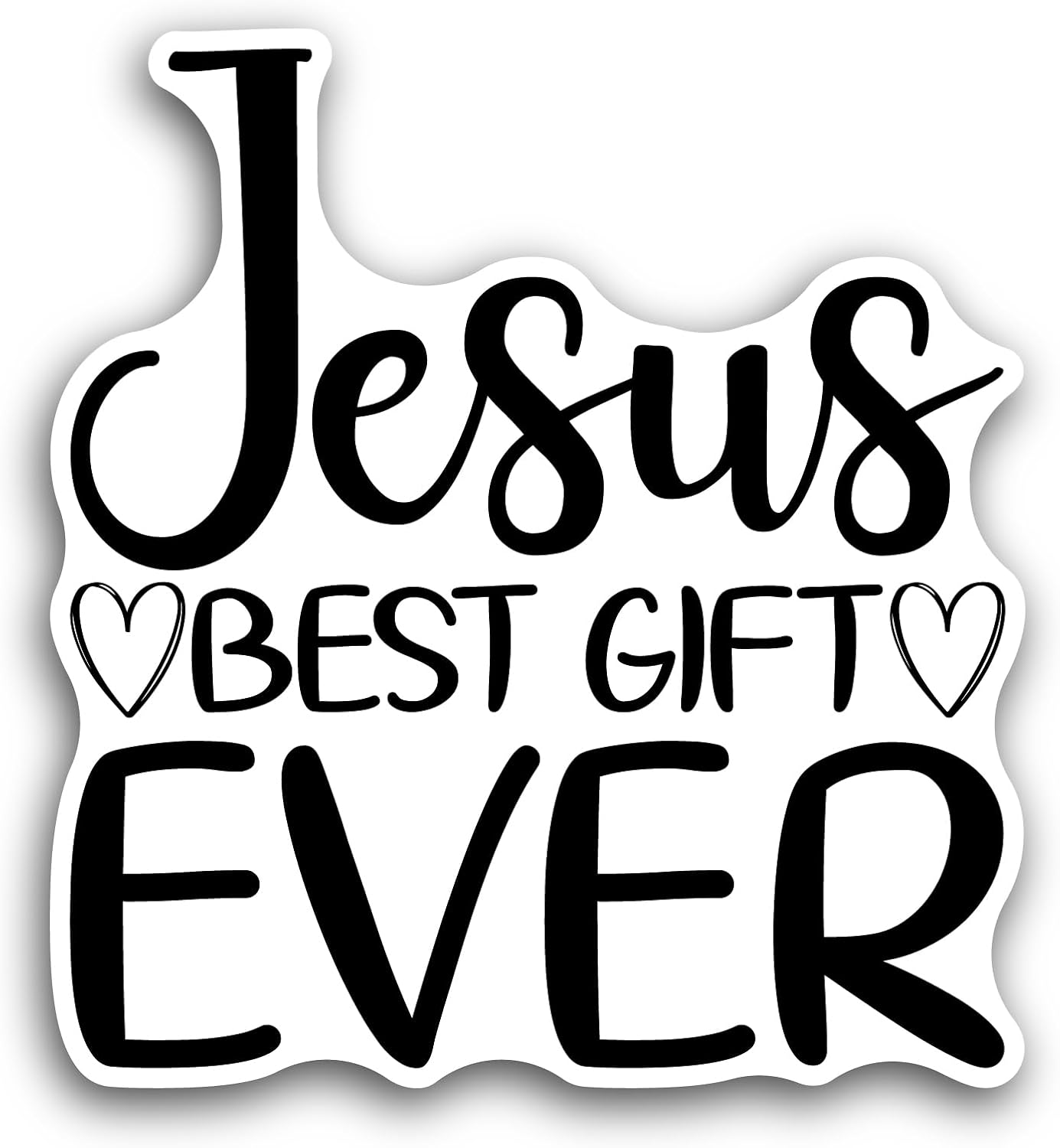 Inspirational Quote,Jesus Motivational Sticker Vinyl Decal Motivation Stickers- 5" Vinyl Sticker Waterproof