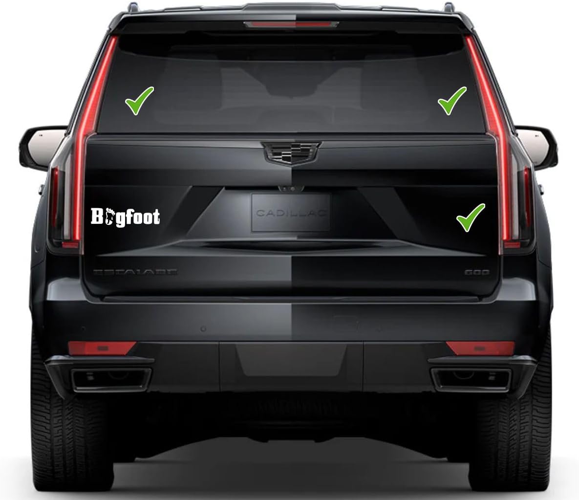 Bigfoot Window Vinyl Decal Sticker 6" (White), Waterproof Vinyl Decals for Many Purpose Like Cars, Trucks, Laptops, Phones, Windows and More