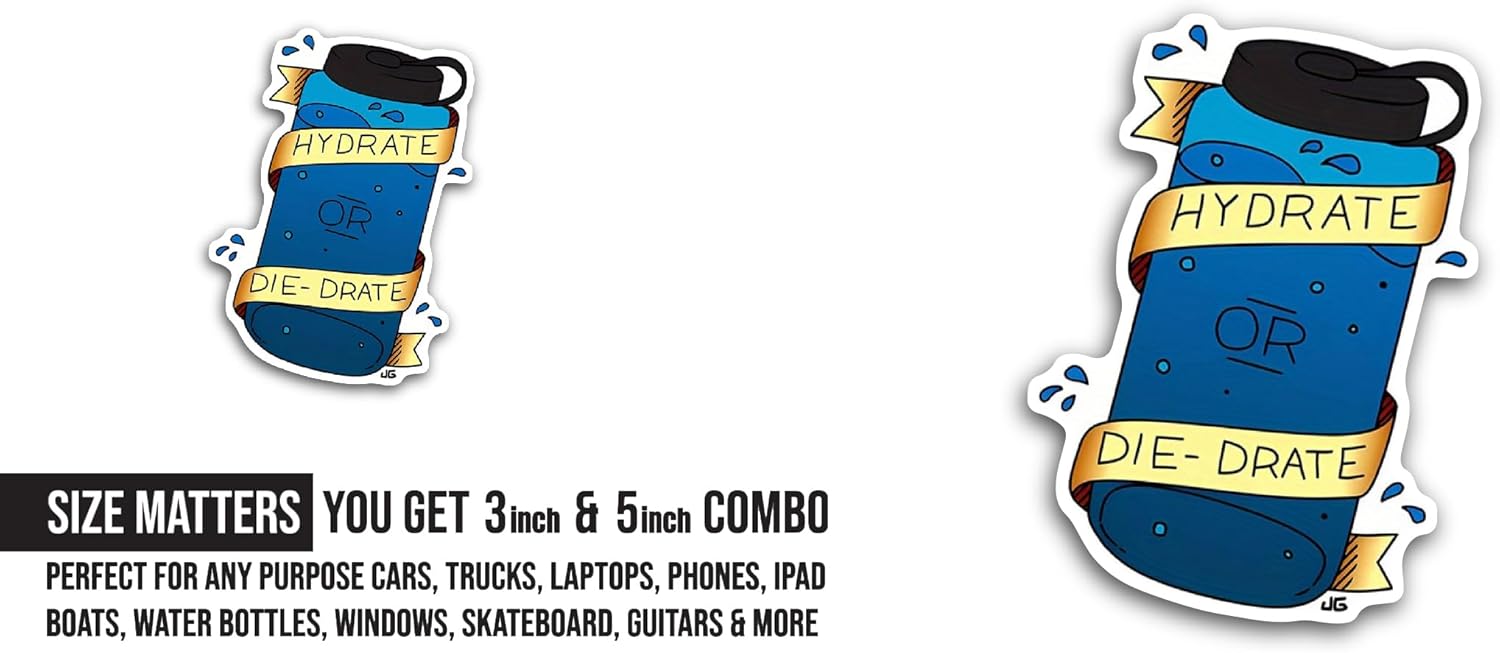 2 (Pieces) 3" and 5" Tree Hugger Sticker, Waterproof Vinyl Decals for Many Purpose Like Cars, Trucks, Laptops, Phones, Windows and More