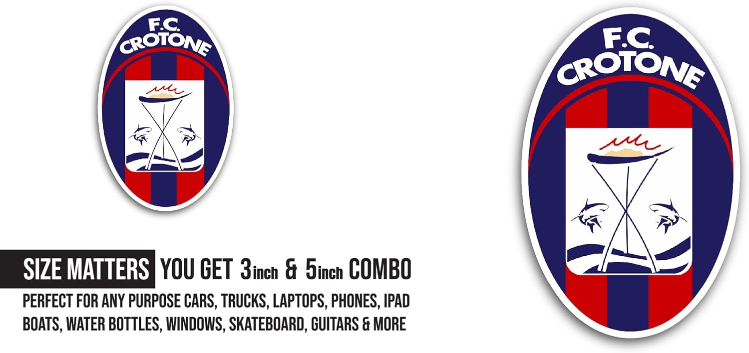 2 (Pieces) 3" and 5" FC Cr0tone Sticker, Waterproof Vinyl Decals for Many Purpose Like Cars, Trucks, Laptops, Phones, Windows and More