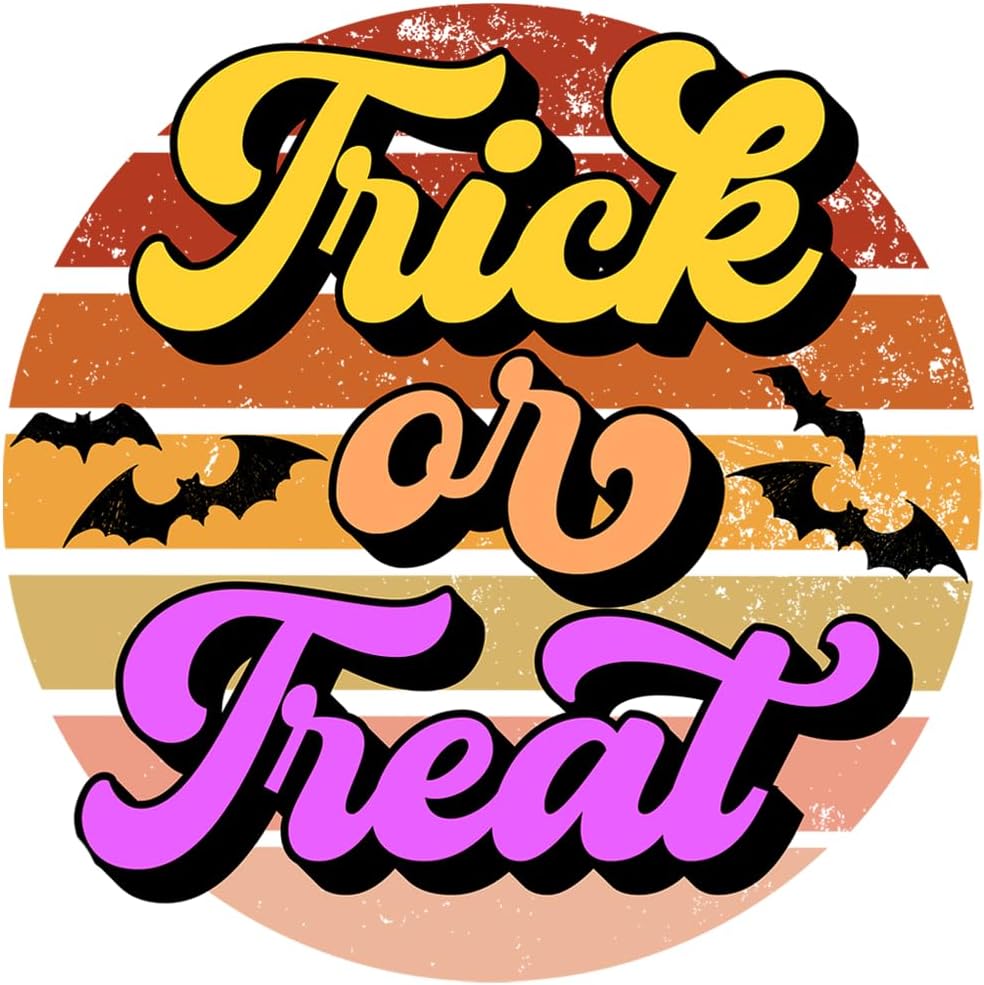 Inspirational Quote Trick Or Treat, Great Sticker Motivational Sticker Vinyl Decal Motivation Stickers- 5" Vinyl Sticker Waterproof