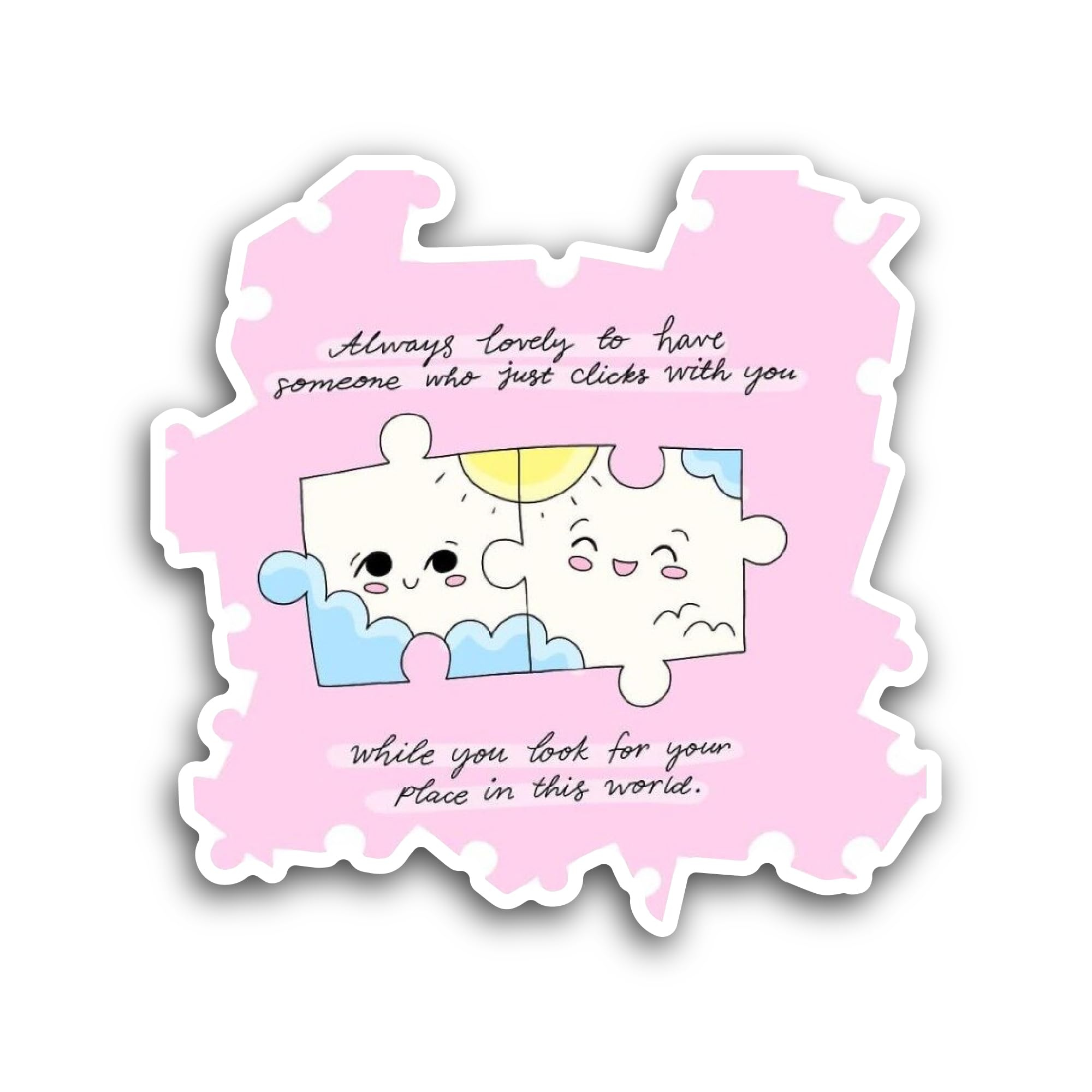 2 (Pieces) 3" and 5" White Car in The Night Sticker, Waterproof Vinyl Decals for Many Purpose Like C