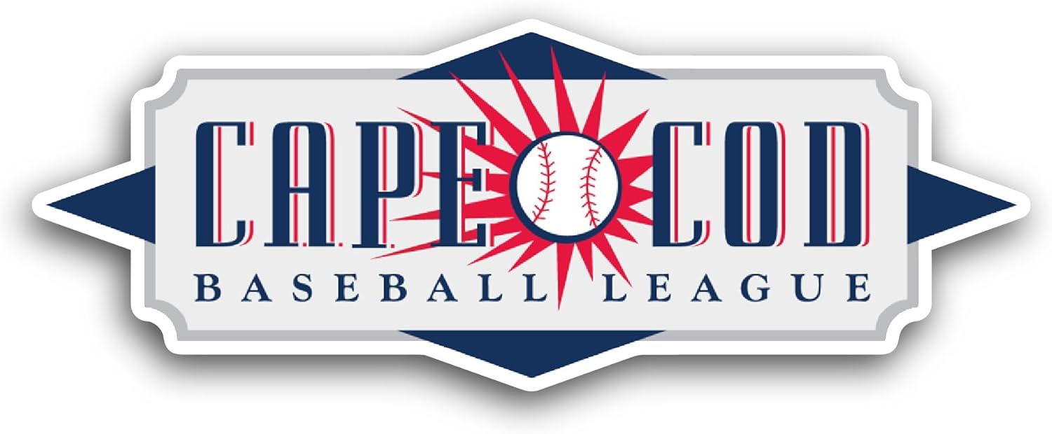 2 (Pieces) 3" and 5" Cape C0d Baseball League Sticker, Waterproof Vinyl Decals for Many Purpose Like Cars, Trucks, Laptops, Phones, Windows and More