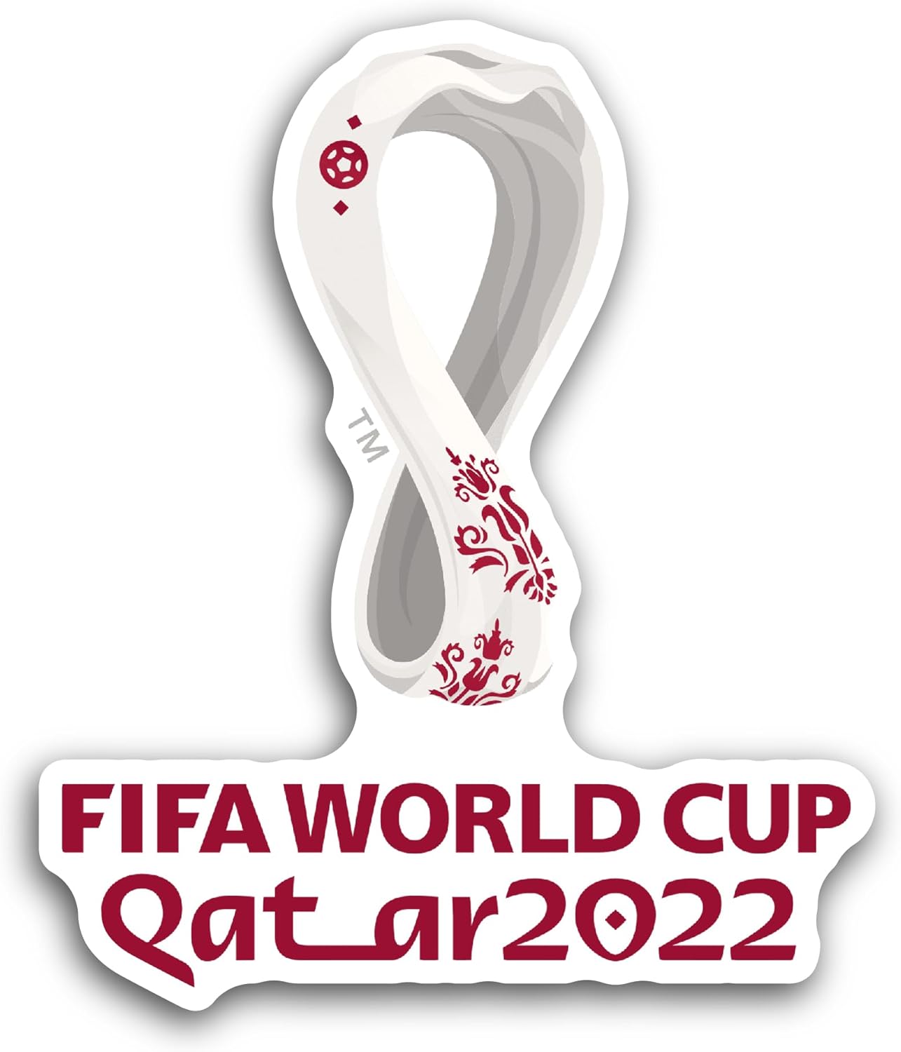 2 (Pieces) 3" and 5" F1FA W0rld Cup Sticker, Waterproof Vinyl Decals for Many Purpose Like Cars, Trucks, Laptops, Phones, Windows and More