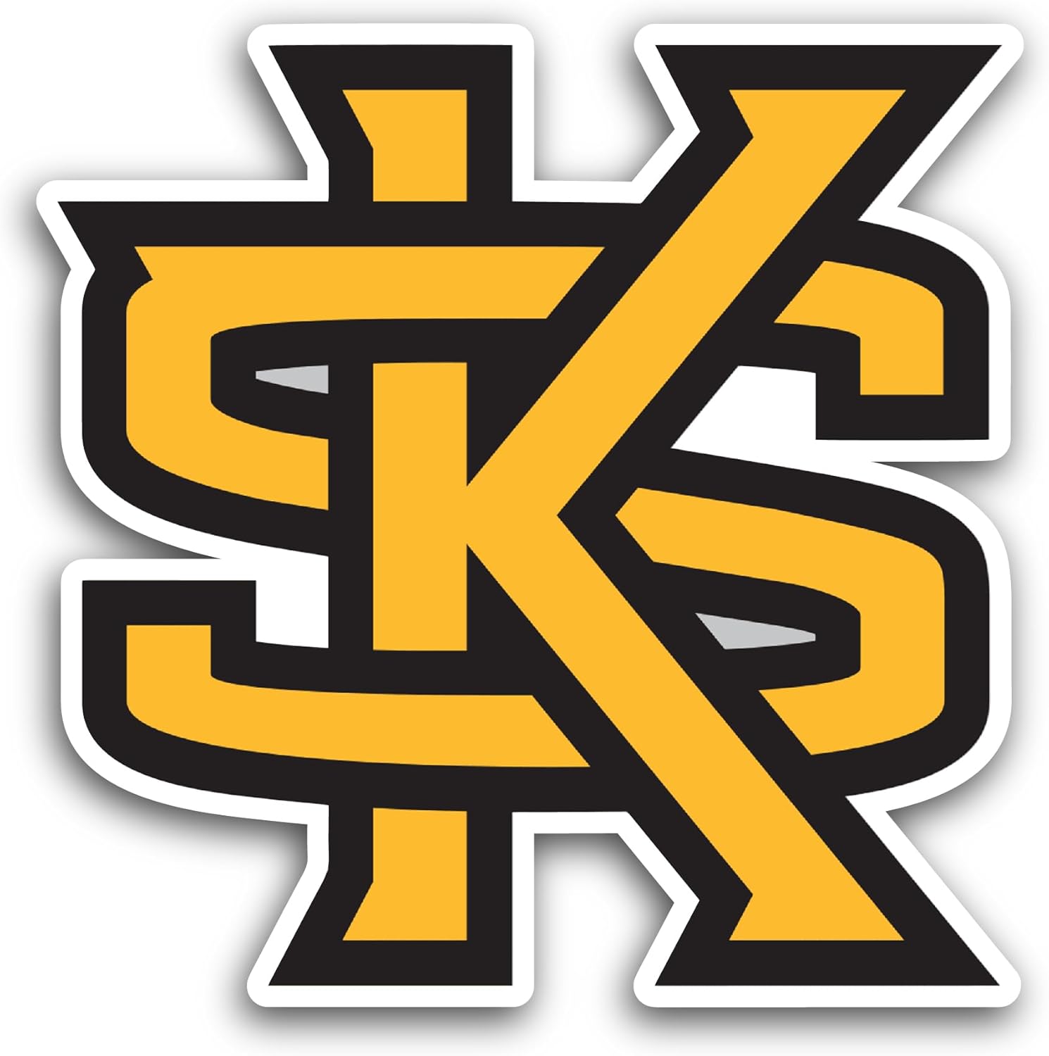 2 (Pieces) 3" and 5" K3nnesaw State Owls Sticker, Waterproof Vinyl Decals for Many Purpose Like Cars, Trucks, Laptops, Phones, Windows and More