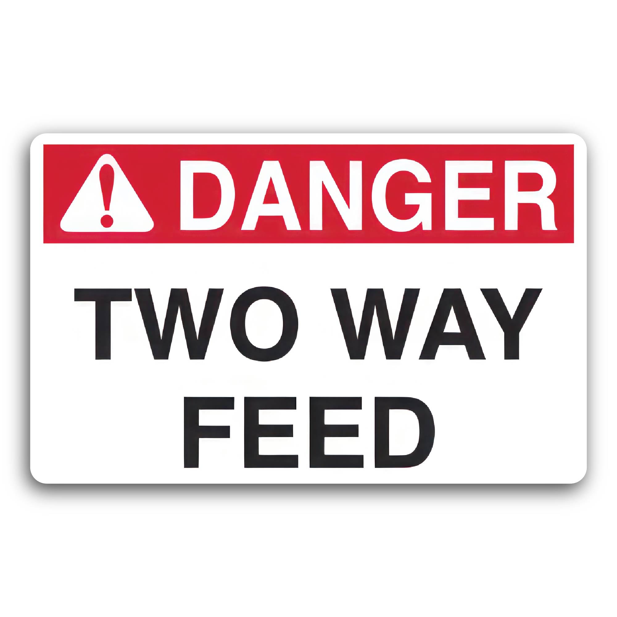 2 (Pieces) 3" and 5" Danger Sign Decal Sticker, Waterproof Vinyl Decals for Many Purpose Like Cars, 