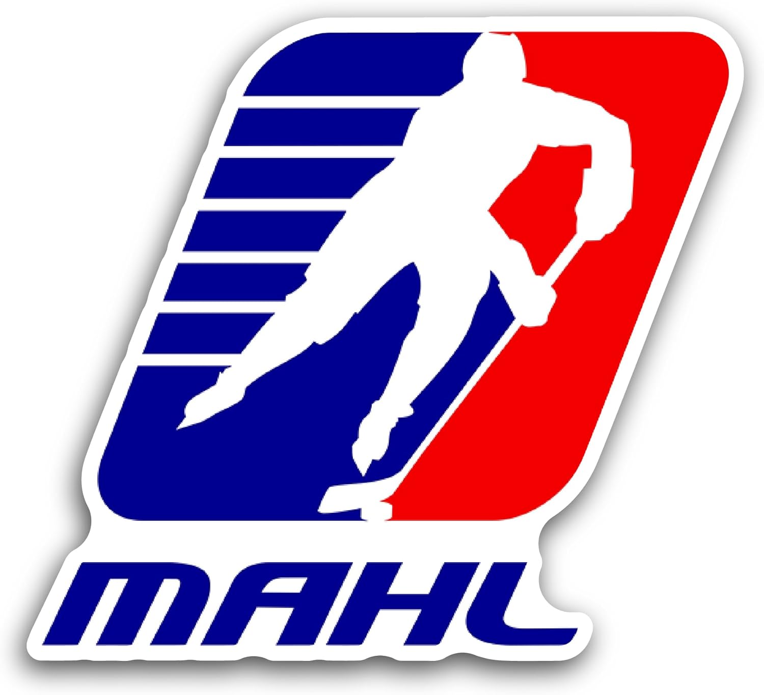 2 (Pieces) 3" and 5" Milton Adult H0ckey League Sticker, Waterproof Vinyl Decals for Many Purpose Like Cars, Trucks, Laptops, Phones, Windows and More