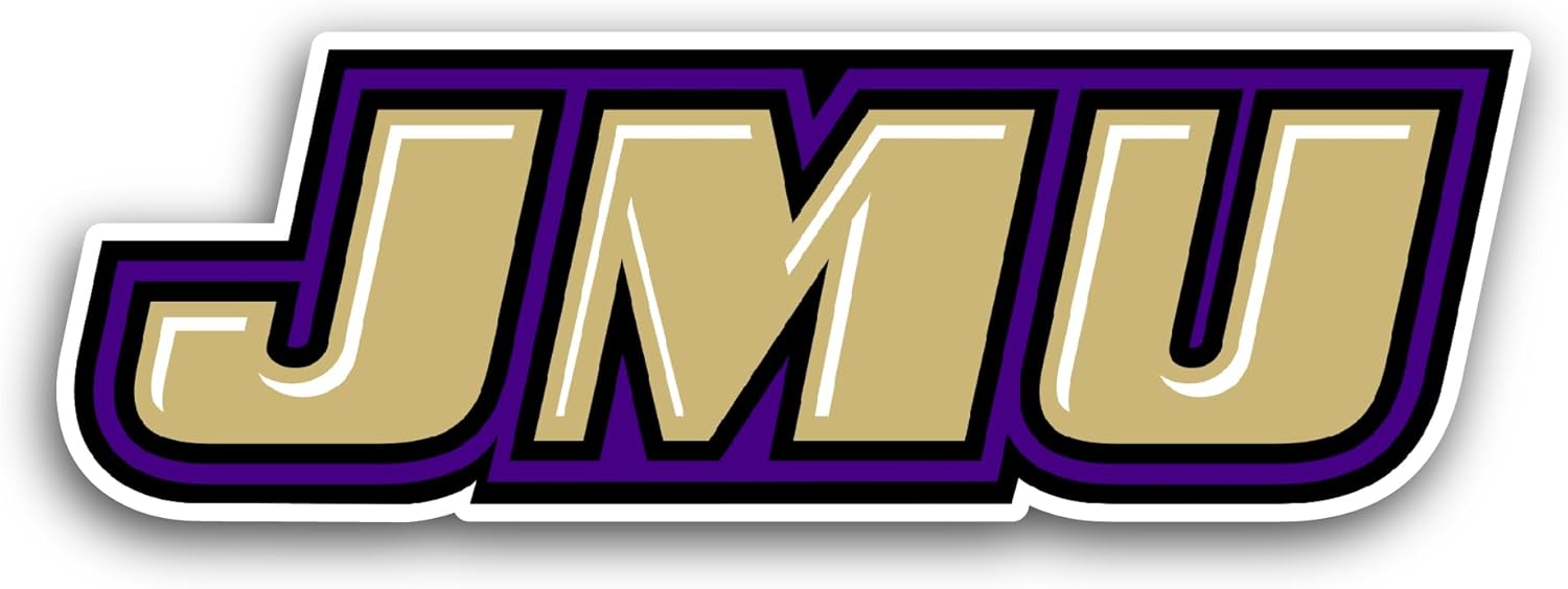 2 (Pieces) 3" and 5" J@mes Madis0n University Sticker, Waterproof Vinyl Decals for Many Purpose Like Cars, Trucks, Laptops, Phones, Windows and More