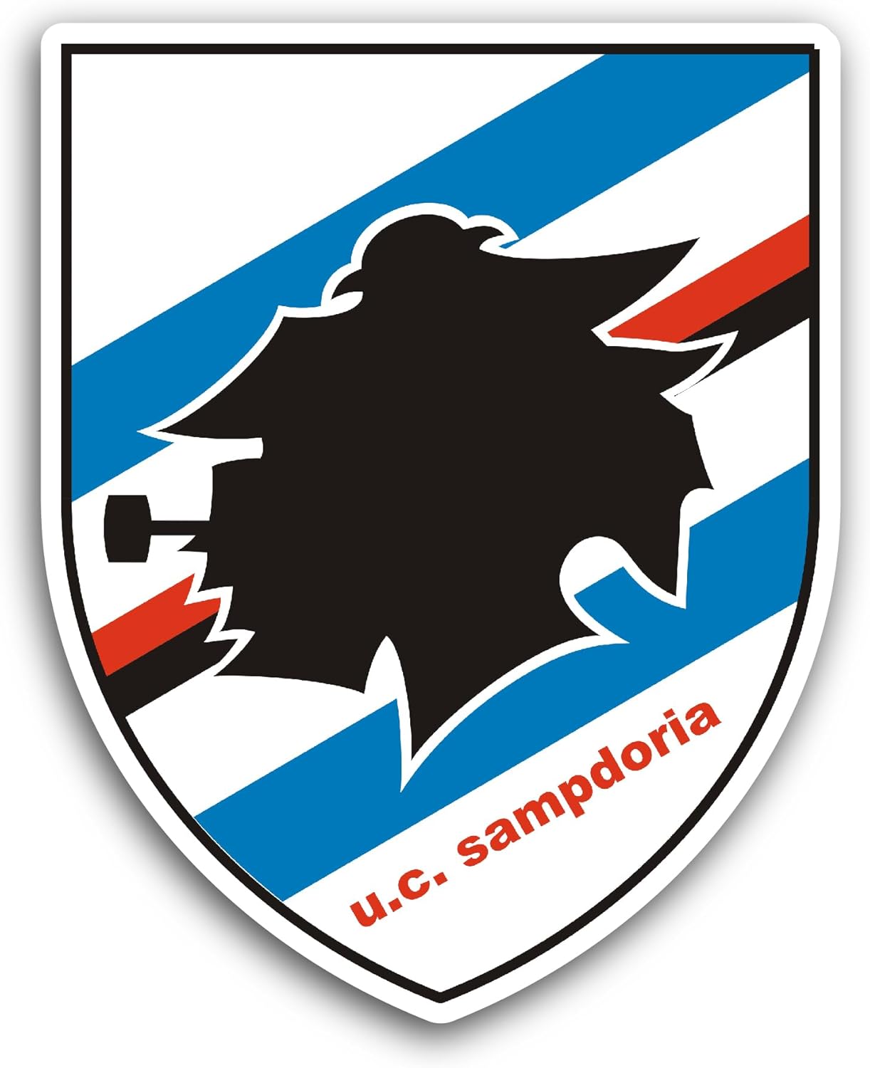2 (Pieces) 3" and 5" UC Sampd0ria Sticker, Waterproof Vinyl Decals for Many Purpose Like Cars, Trucks, Laptops, Phones, Windows and More