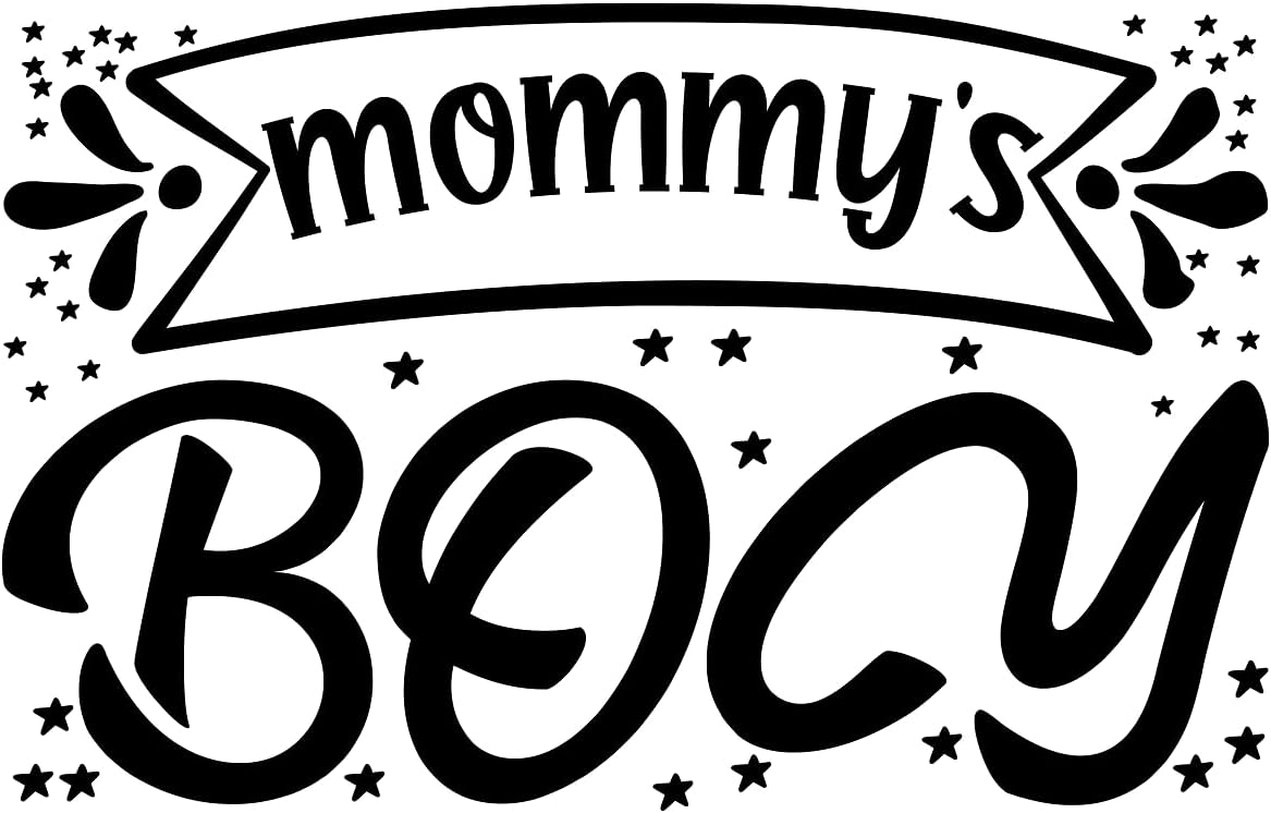 Inspirational Quote Mommy's Boy Motivational Sticker Vinyl Decal Motivation Stickers- 5" Vinyl Sticker Waterproof