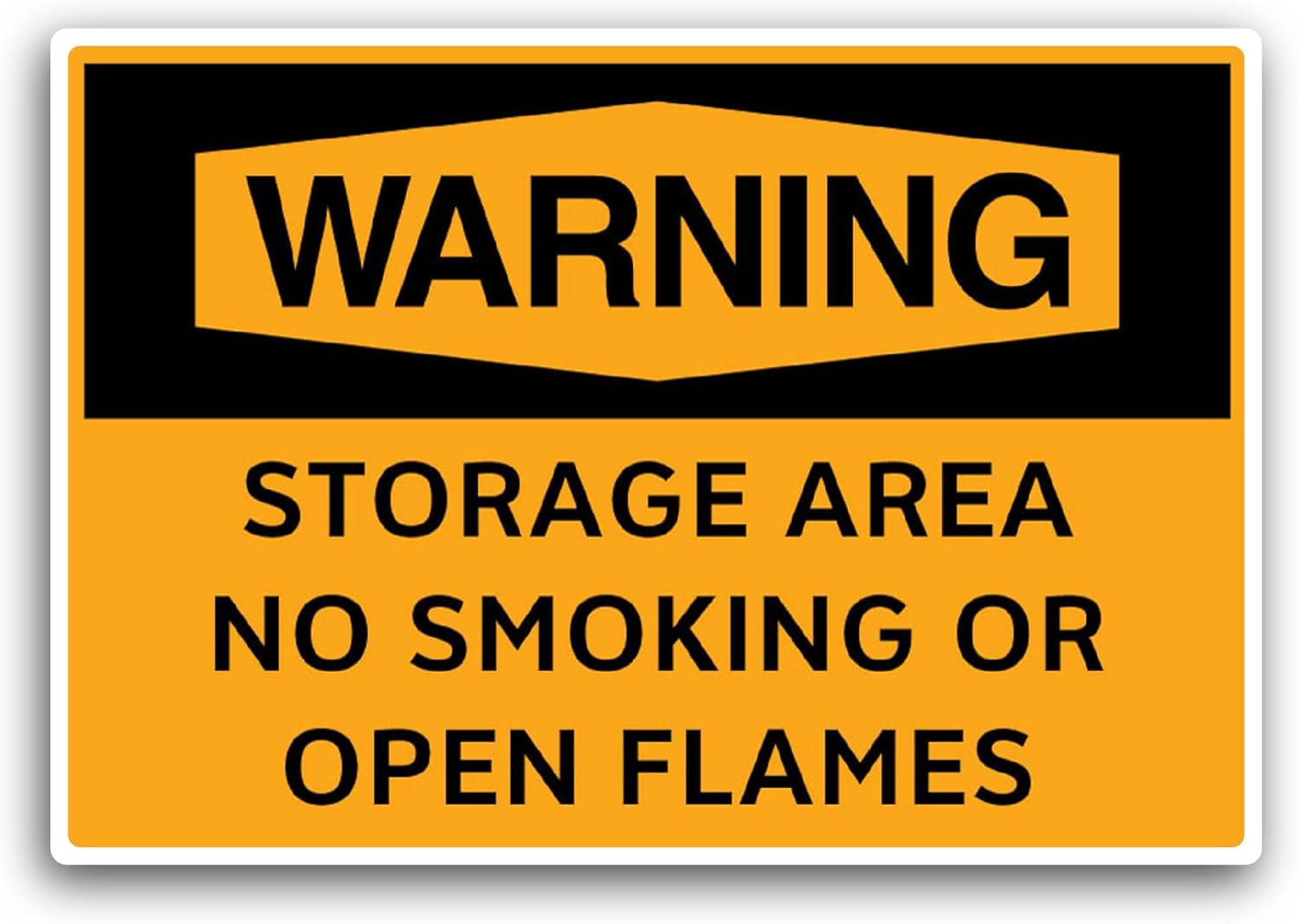 2 (Pieces) 3" and 5" Storage Area Sticker, Waterproof Vinyl Decals for Many Purpose Like Cars, Trucks, Laptops, Phones, Windows and More