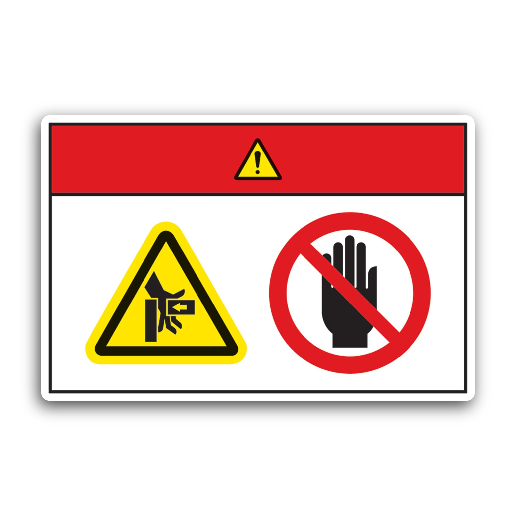 2 (Pieces) 3" and 5" Electrical Hazard Safety Label Sticker, Waterproof Vinyl Decals for Many Purpos