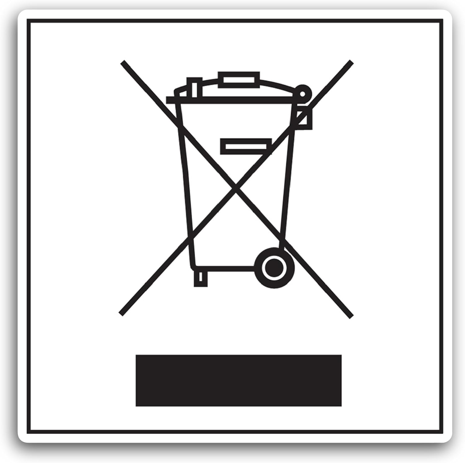 2 (Pieces) 3" and 5" No Waste Sticker, Waterproof Vinyl Decals for Many Purpose Like Cars, Trucks, Laptops, Phones, Windows and More