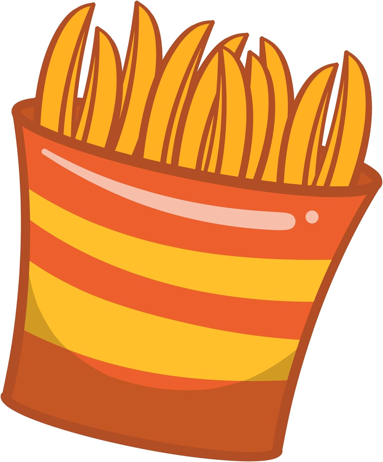 Inspirational Quote French Fries Sticker Motivational Sticker Vinyl Decal Motivation Stickers- 5" Vinyl Sticker Waterproof
