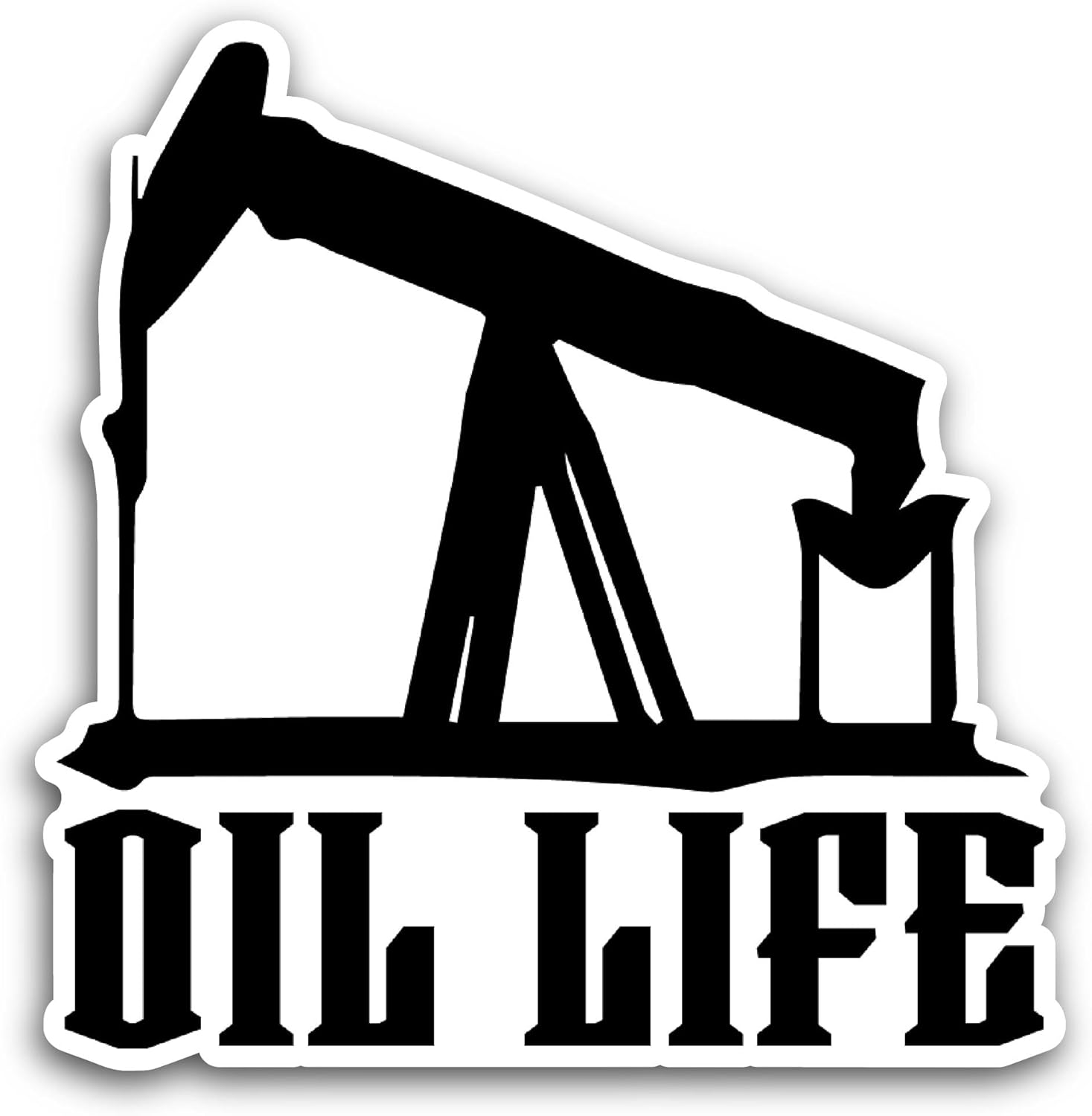 2 (Pieces) 3" and 5" Oil Life Sticker, Waterproof Vinyl Decals for Many Purpose Like Cars, Trucks, Laptops, Phones, Windows and More