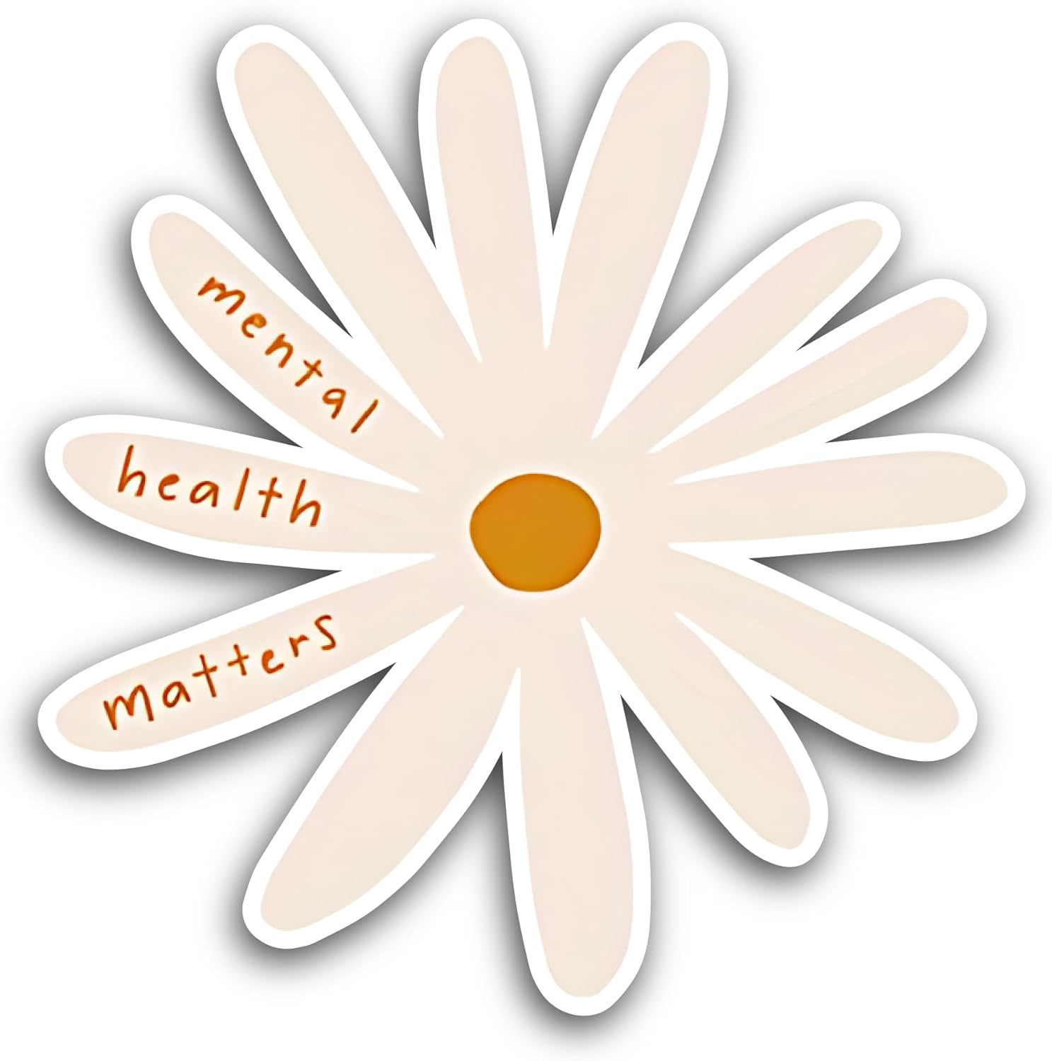 2 (Pieces) 3" and 5" Mental Health Matters Sticker, Waterproof Vinyl Decals for Many Purpose Like Cars, Trucks, Laptops, Phones, Windows and More
