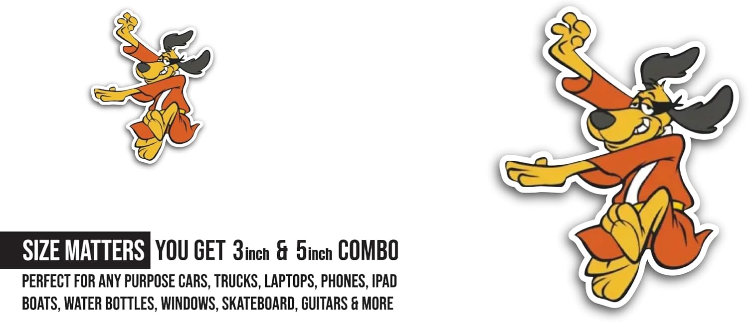 2 (Pieces) 3" and 5" Hong Kong Ph00ey Sticker, Waterproof Vinyl Decals for Many Purpose Like Cars, Trucks, Laptops, Phones, Windows and More