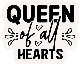 Inspirational Quote Queen of All Hearts Motivational Sticker Vinyl Decal Motivation Stickers- 5