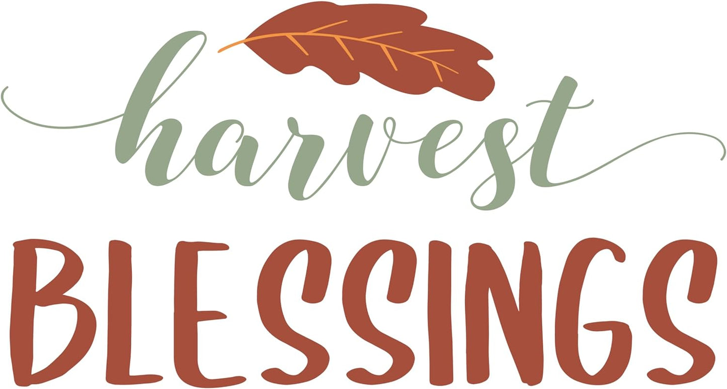 Inspirational Quote Harvest Blessings Motivational Sticker Vinyl Decal Motivation Stickers- 5" Vinyl Sticker Waterproof