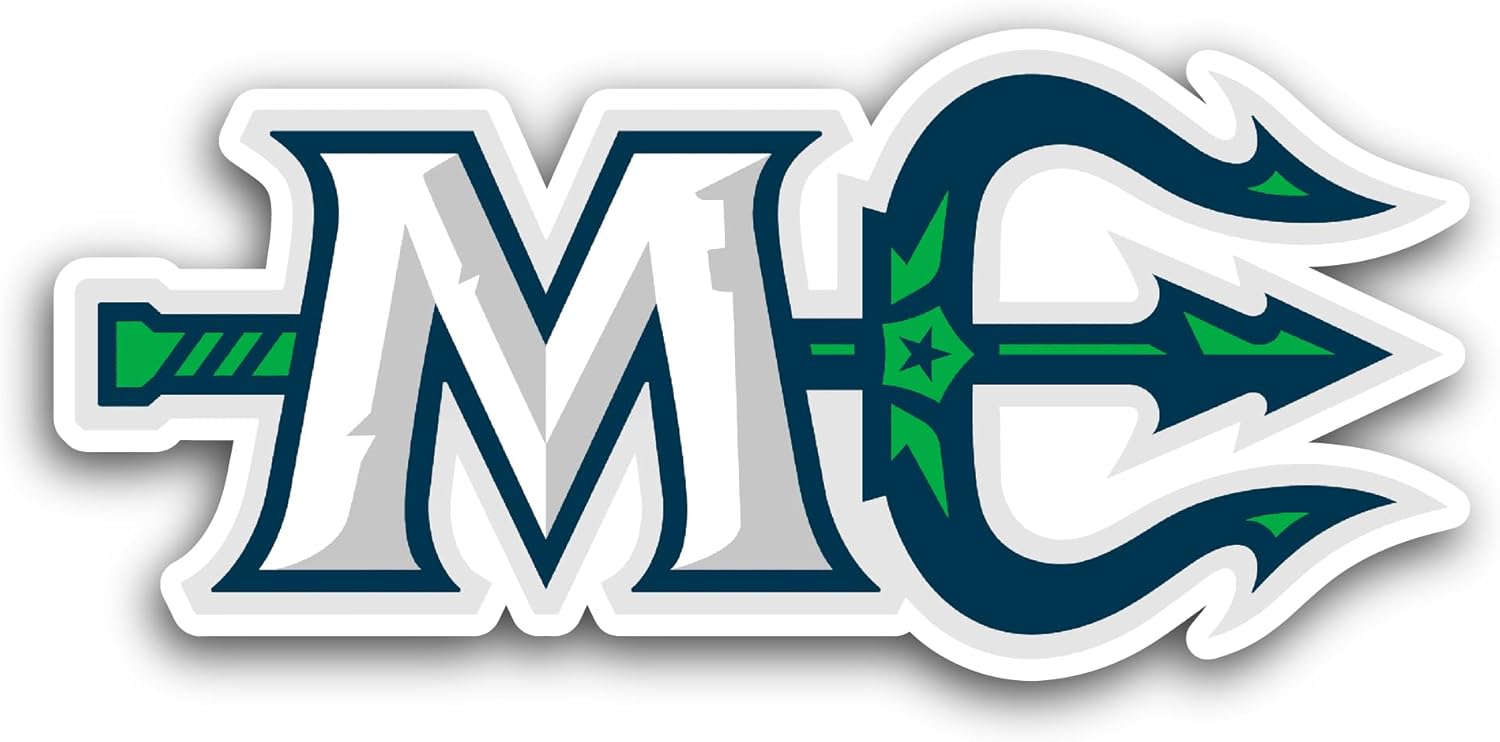 2 (Pieces) 3" and 5" Maine Mar1ners Sticker, Waterproof Vinyl Decals for Many Purpose Like Cars, Trucks, Laptops, Phones, Windows and More