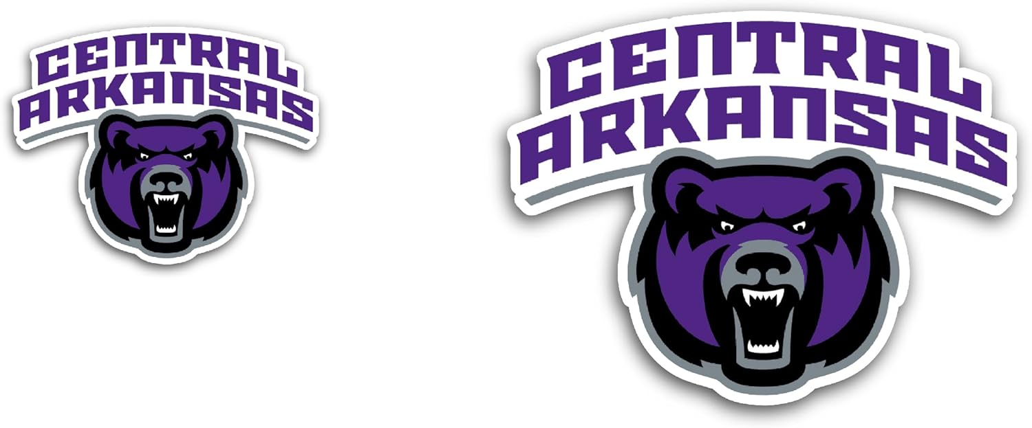 2 (Pieces) 3" and 5" Central Ark@nsas Bears Sticker, Waterproof Vinyl Decals for Many Purpose Like Cars, Trucks, Laptops, Phones, Windows and More
