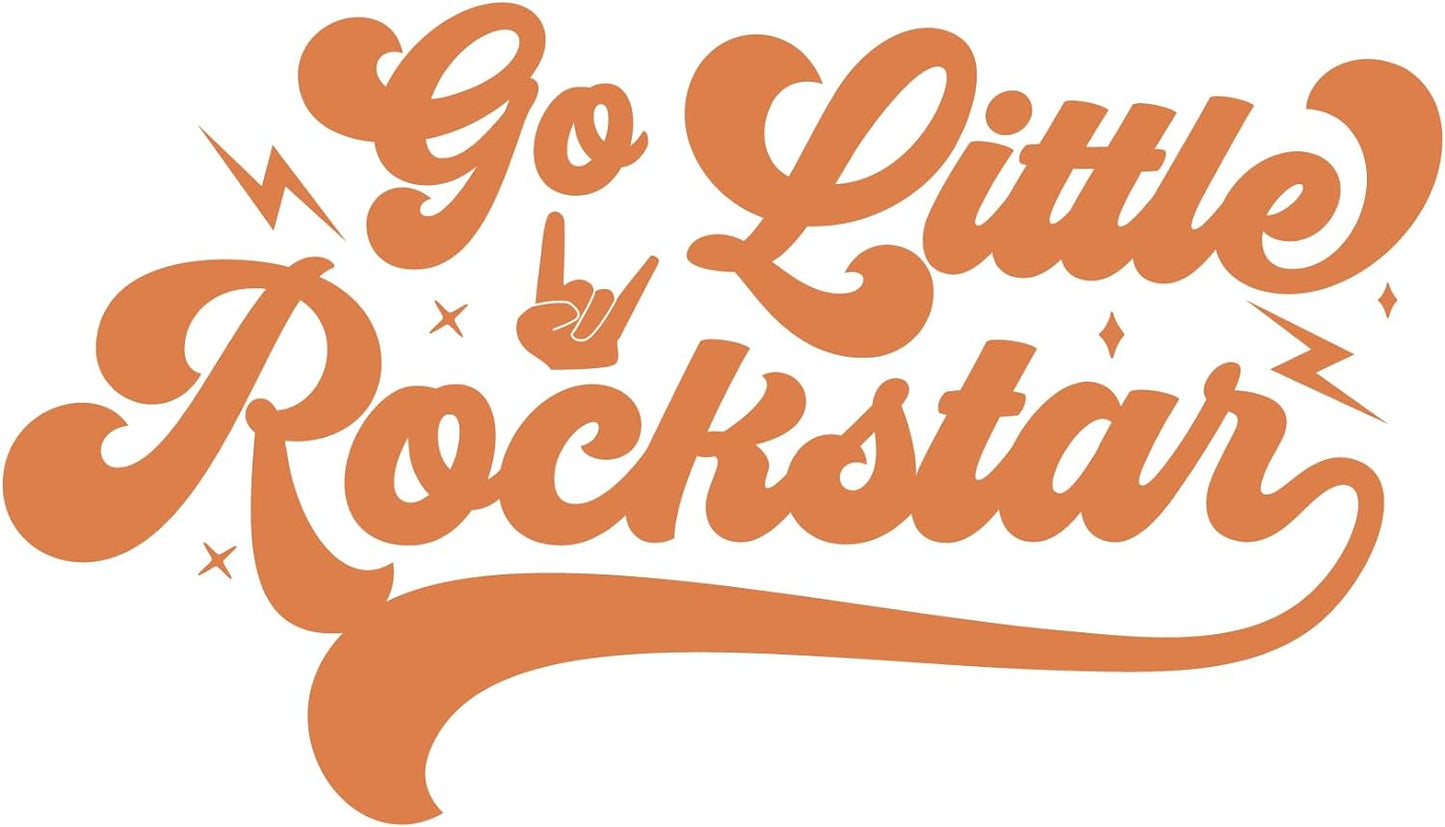 Inspirational Quote "Go Little RockStar" Motivational Sticker Vinyl Decal Motivation Stickers- 5" Vinyl Sticker Waterproof