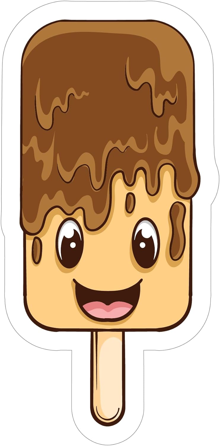 Inspirational Quote Happy Ice Cream Motivational Sticker Vinyl Decal Motivation Stickers- 5" Vinyl Sticker Waterproof