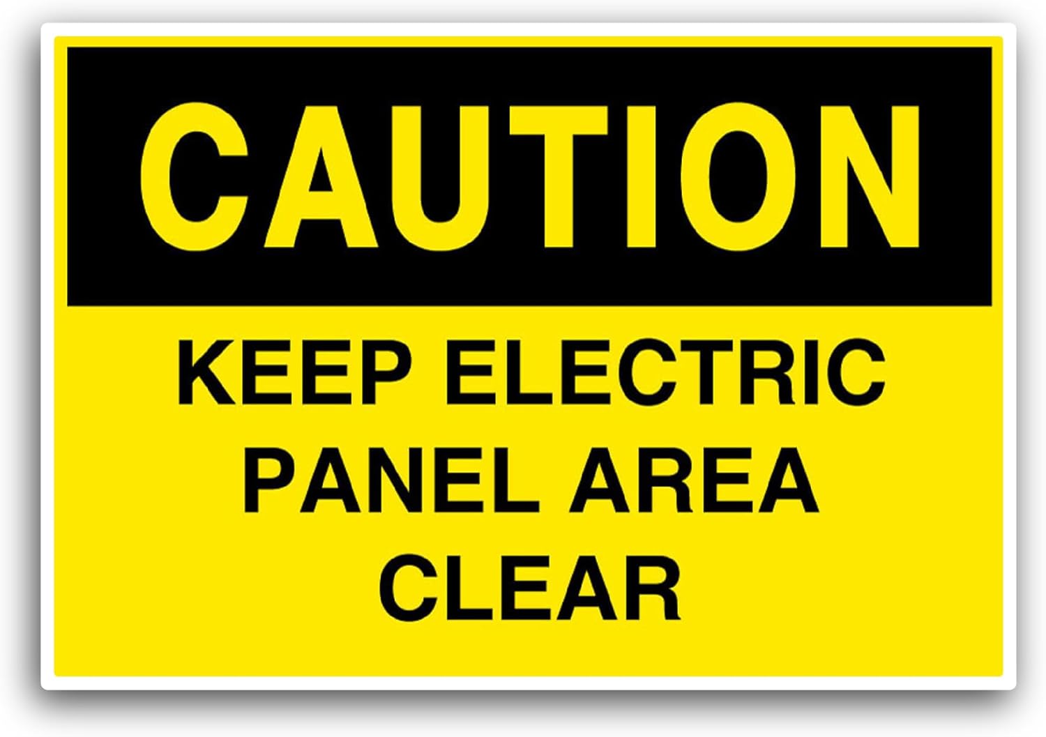 2 (Pieces) 3" and 5" Keep Electrical Panel Sticker, Waterproof Vinyl Decals for Many Purpose Like Cars, Trucks, Laptops, Phones, Windows and More