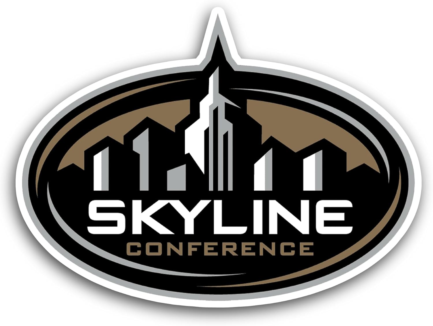 2 (Pieces) 3" and 5" Skyline C0nference Sticker, Waterproof Vinyl Decals for Many Purpose Like Cars, Trucks, Laptops, Phones, Windows and More