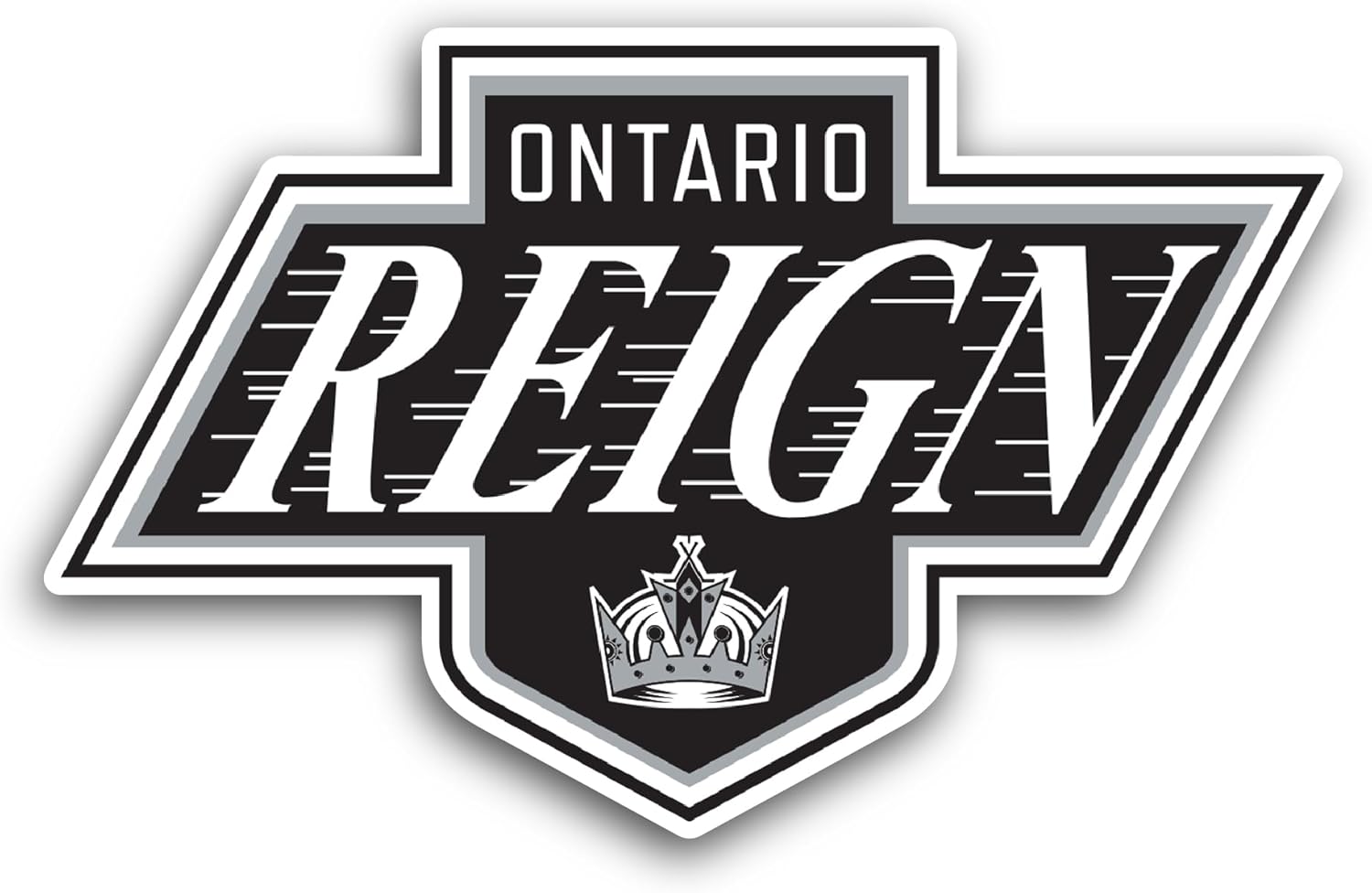 2 (Pieces) 3" and 5" Ontari0 Reign Sticker, Waterproof Vinyl Decals for Many Purpose Like Cars, Trucks, Laptops, Phones, Windows and More