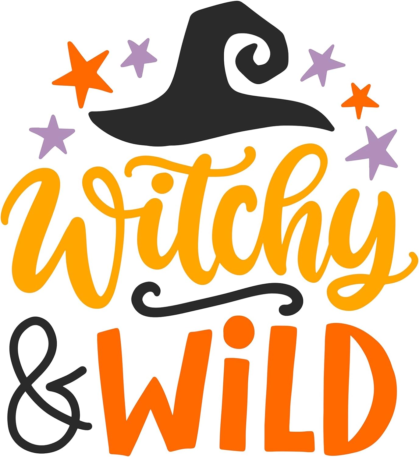 Inspirational Quote Witchy & Wild Motivational Sticker Vinyl Decal Motivation Stickers- 5" Vinyl Sticker Waterproof
