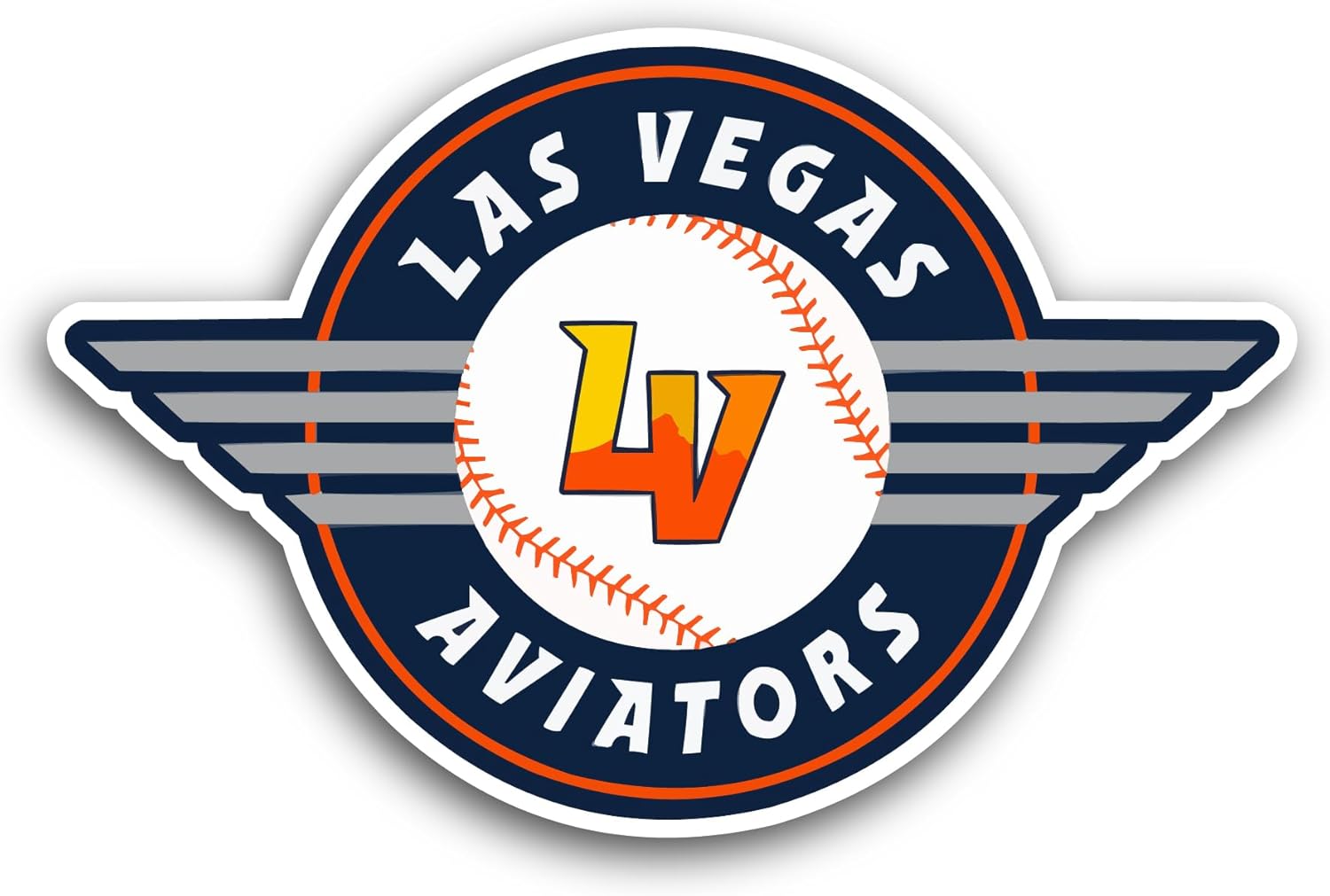 2 (Pieces) 3" and 5" Las Vegas Aviat0rs Sticker, Waterproof Vinyl Decals for Many Purpose Like Cars, Trucks, Laptops, Phones, Windows and More