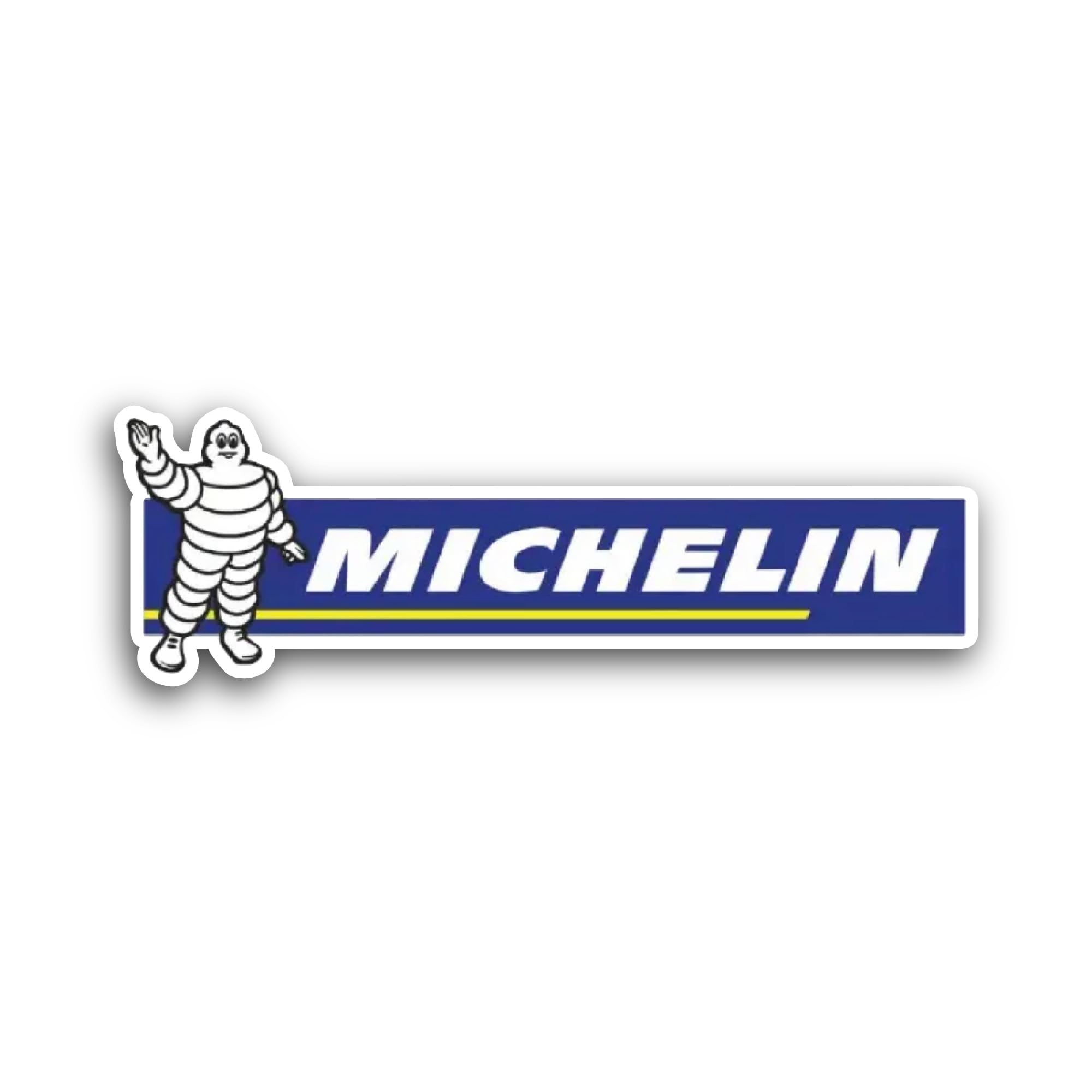 2 (Pieces) 3" and 5" Michelin Text Sticker, Waterproof Vinyl Decals for Many Purpose Like Cars, Truc