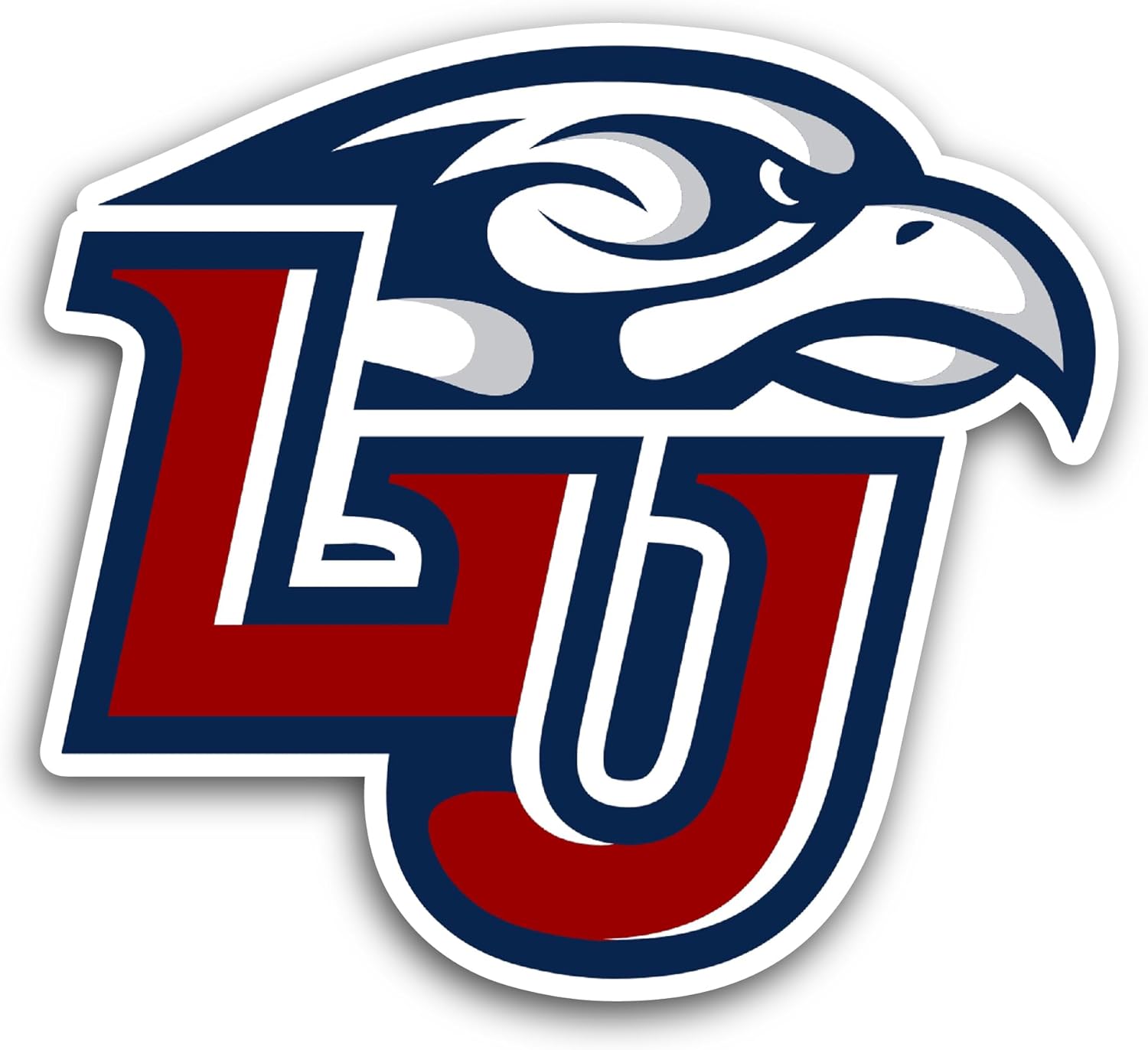 2 (Pieces) 3" and 5" L1berty Flames Sticker, Waterproof Vinyl Decals for Many Purpose Like Cars, Trucks, Laptops, Phones, Windows and More