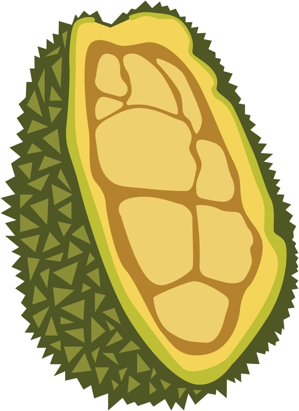 Inspirational Quote Durian Fruit icon Motivational Sticker Vinyl Decal Motivation Stickers- 5" Vinyl Sticker Waterproof