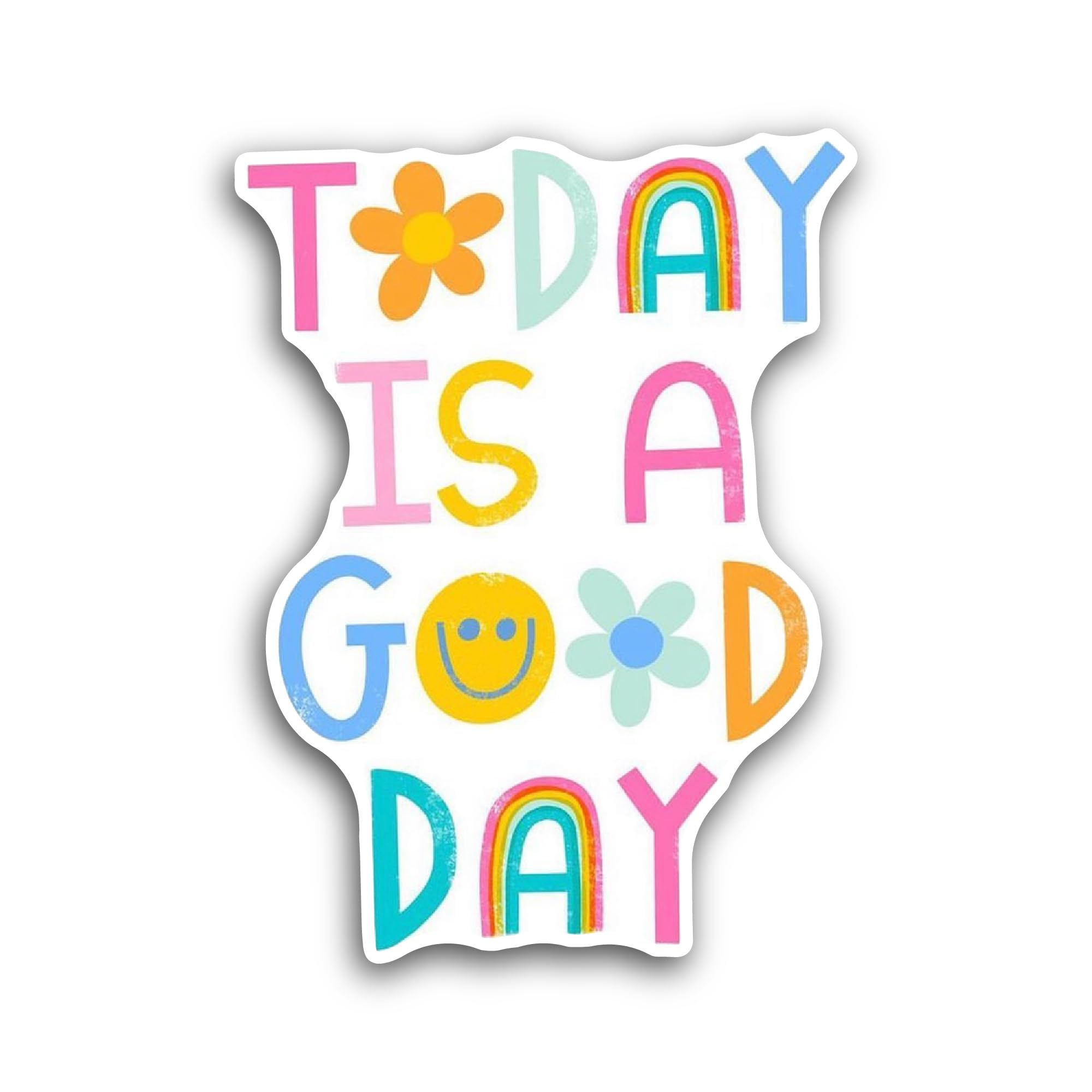 2 (Pieces) 3" and 5" Today is A Good Day Sticker, Waterproof Vinyl Decals for Many Purpose Like Cars