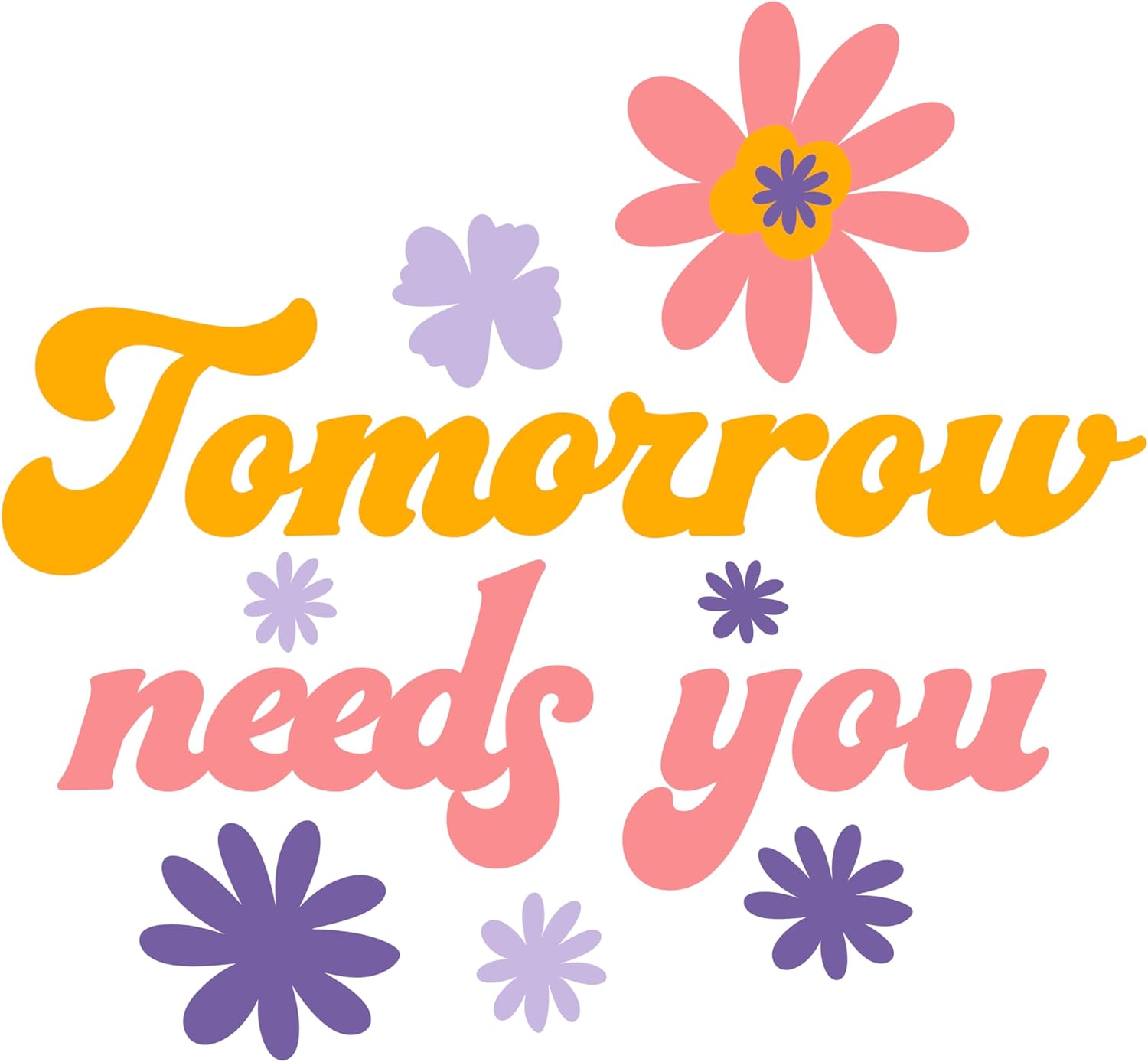 Inspirational Quote "Tomorrow Needs You Stickers" Motivational Sticker Vinyl Decal Motivation Stickers- 5" Vinyl Sticker Waterproof