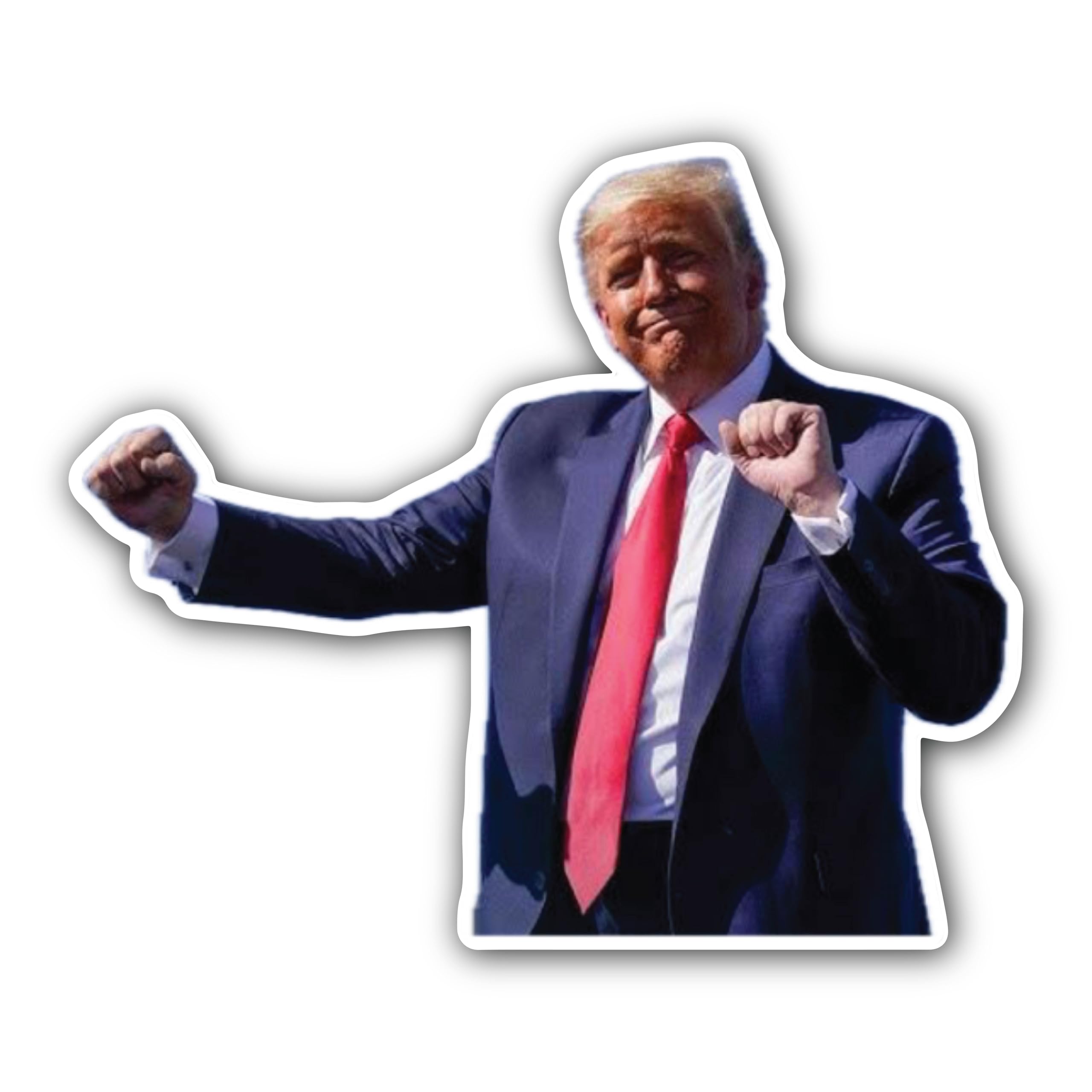 2 (Pieces) 3" and 5" Joyful Smile Typography Sticker, Waterproof Vinyl Decals for Many Purpose Like 