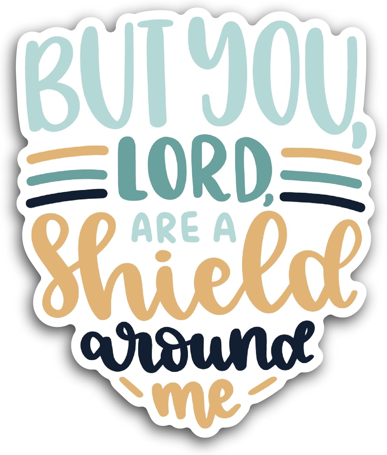 2 (Pieces) 3" and 5" But You Lord Sticker, Waterproof Vinyl Decals for Many Purpose Like Cars, Trucks, Laptops, Phones, Windows and More